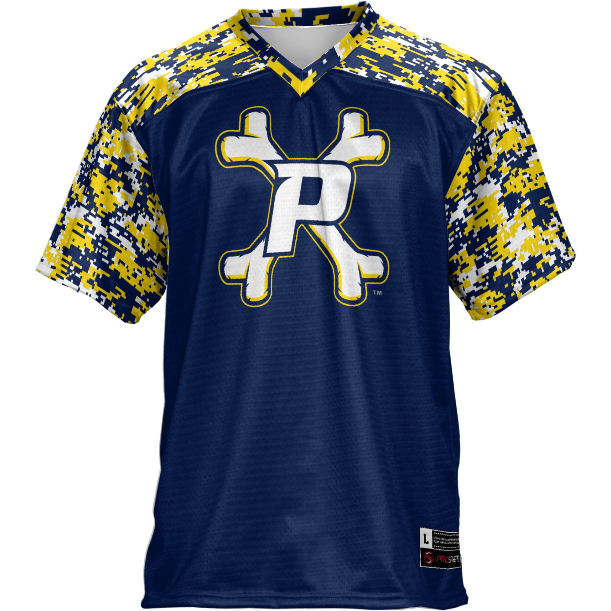 Pace University Setters Football Jersey Blue - front view