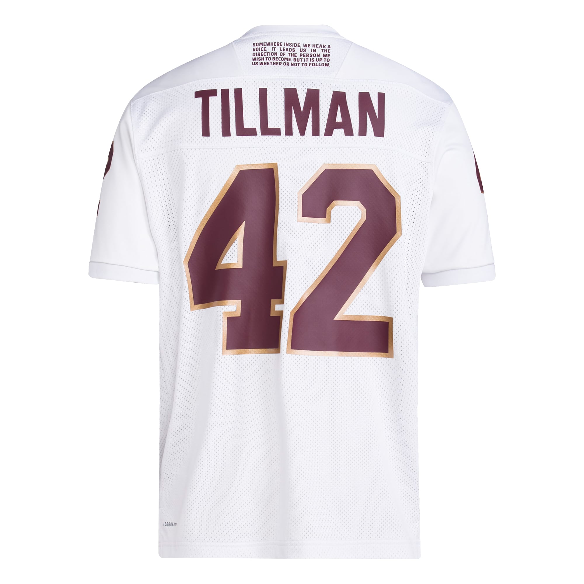Pat Tillman #42 Arizona State Sun Devils Away Icon Football Jersey White - back view