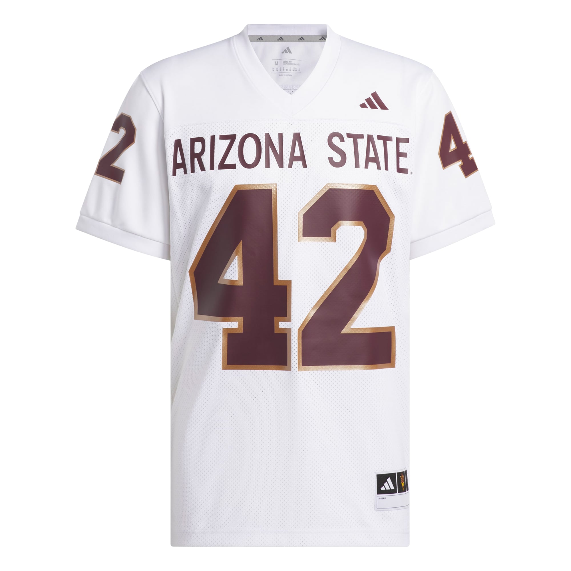 Pat Tillman #42 Arizona State Sun Devils Away Icon Football Jersey White - front view