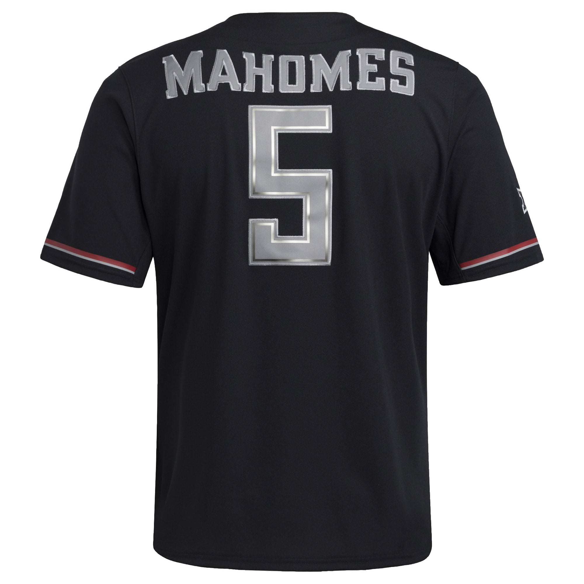 Patrick Mahomes Texas Tech Red Raiders Baseball Jersey Black - back view