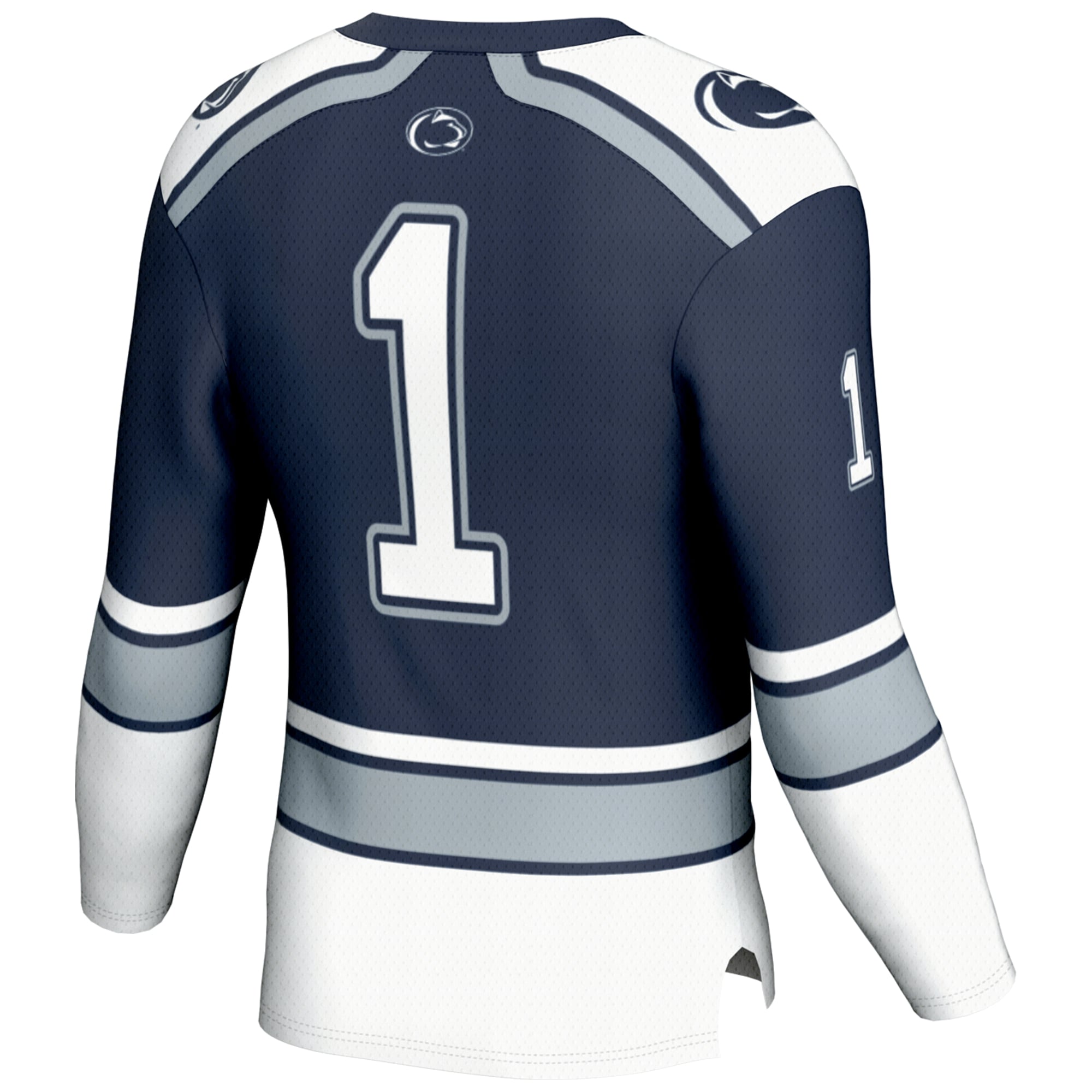 #1 Penn State Nittany Lions Hockey Jersey Navy - back view