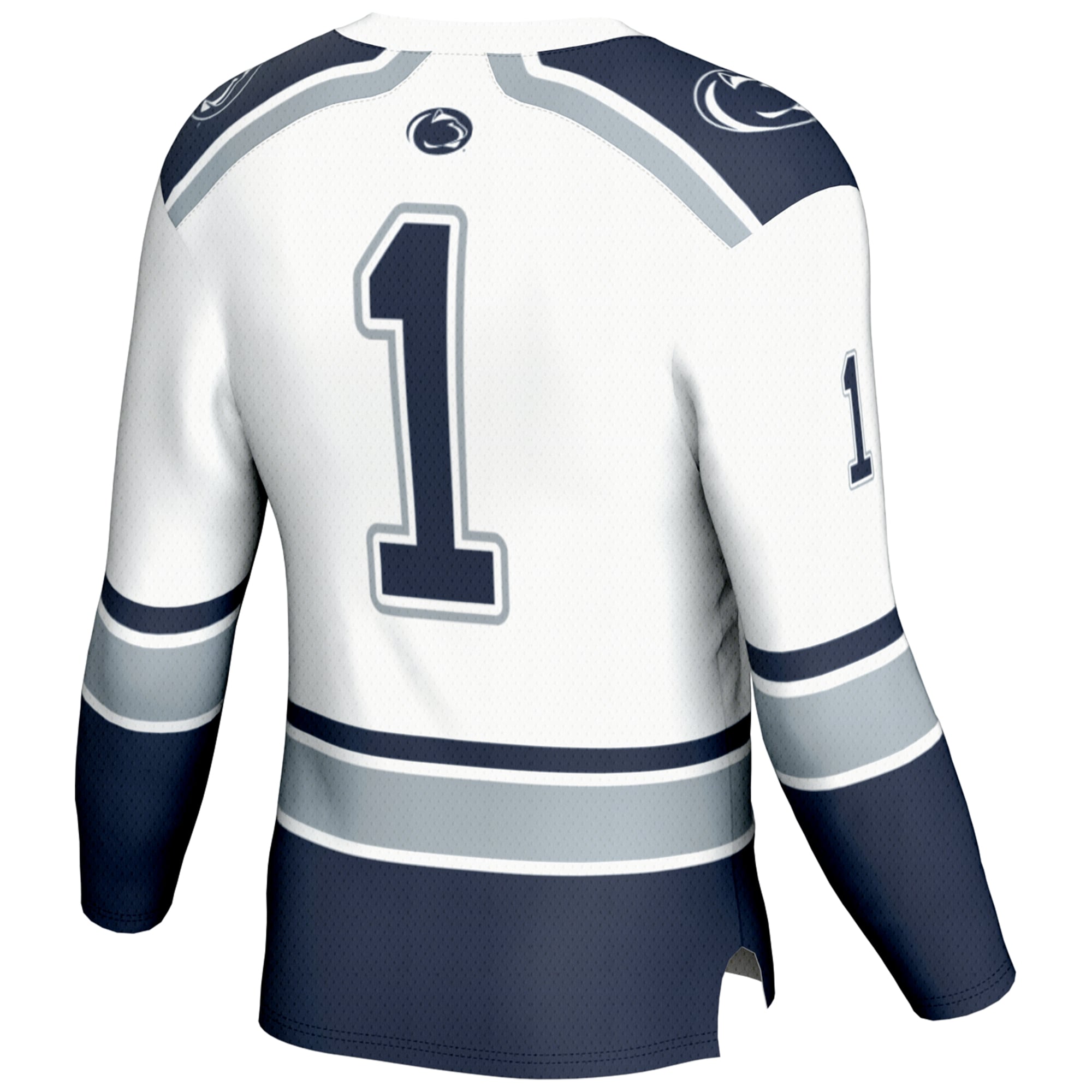 #1 Penn State Nittany Lions Hockey Jersey White - back view