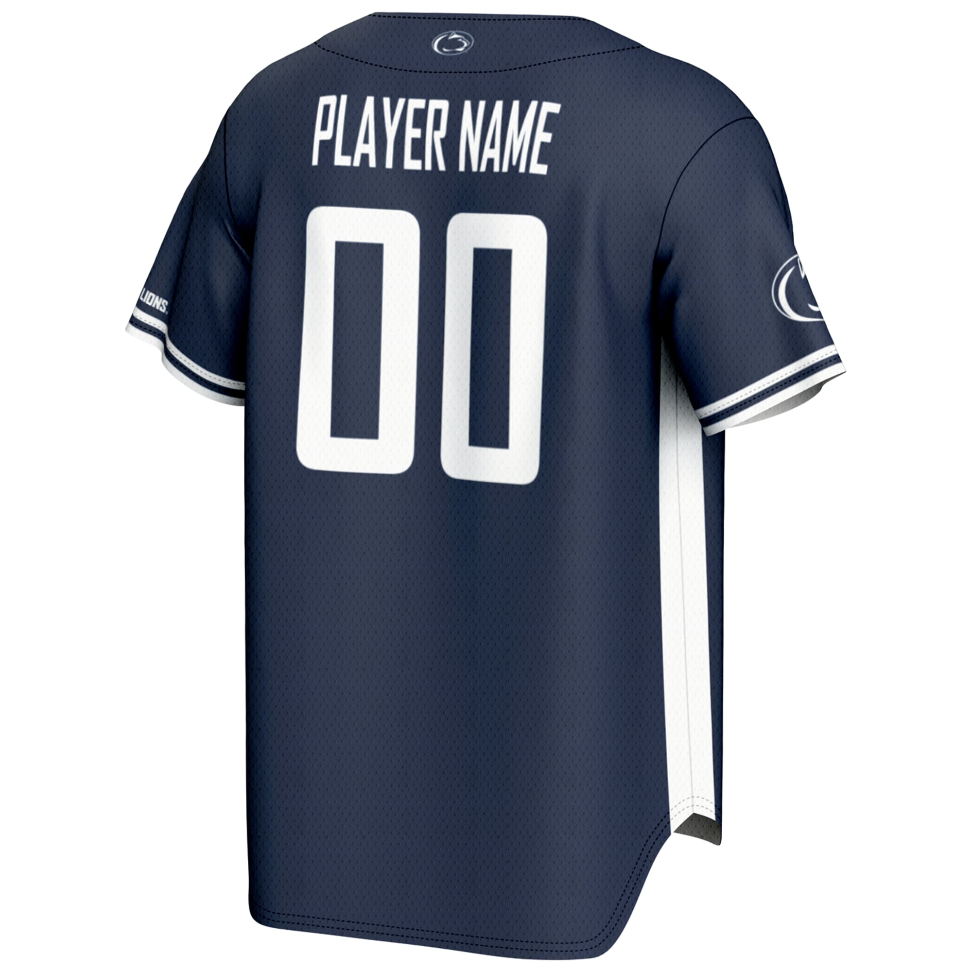 Penn State Nittany Lions Lightweight Baseball Jersey Navy - back view