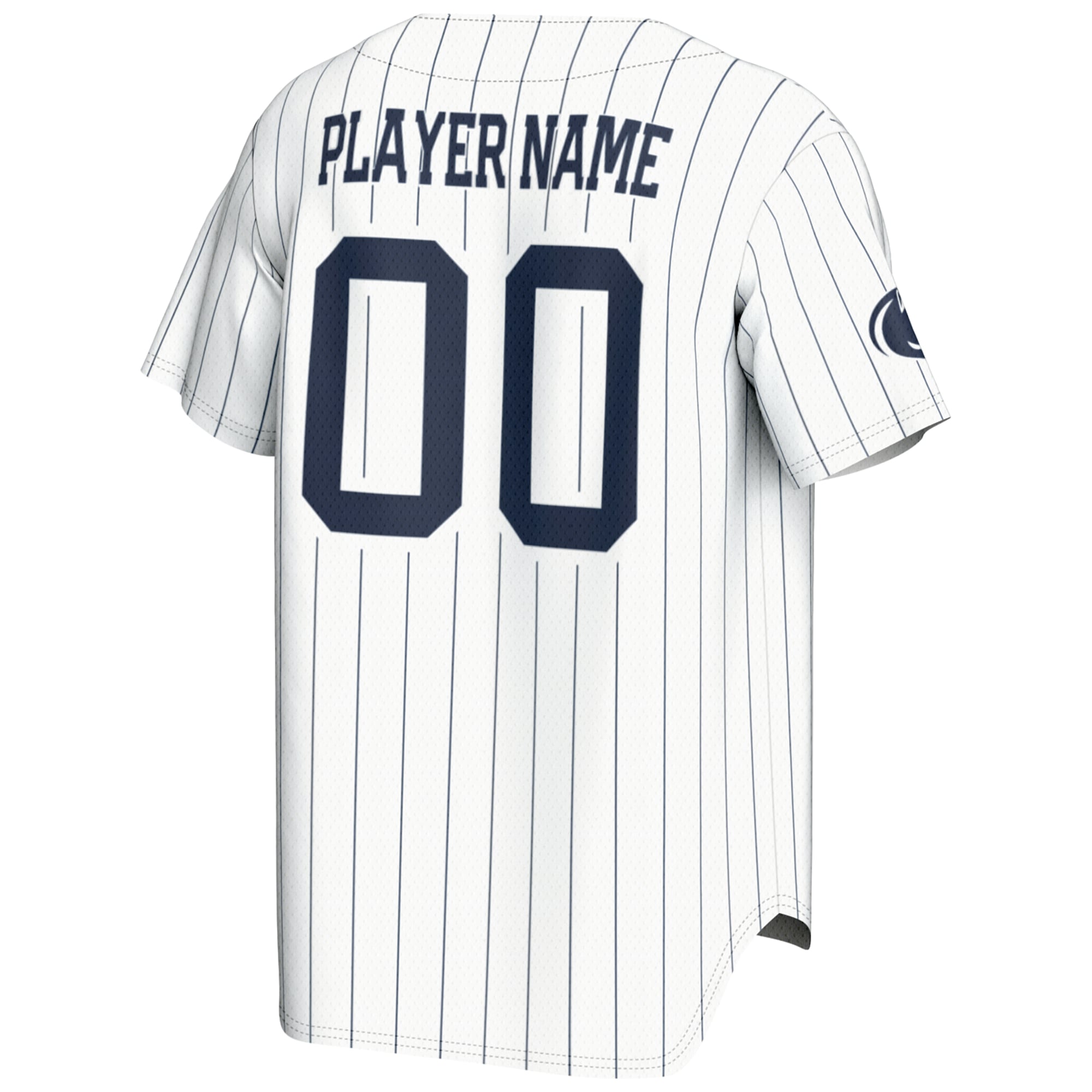 Penn State Nittany Lions Lightweight Baseball Jersey White - back view