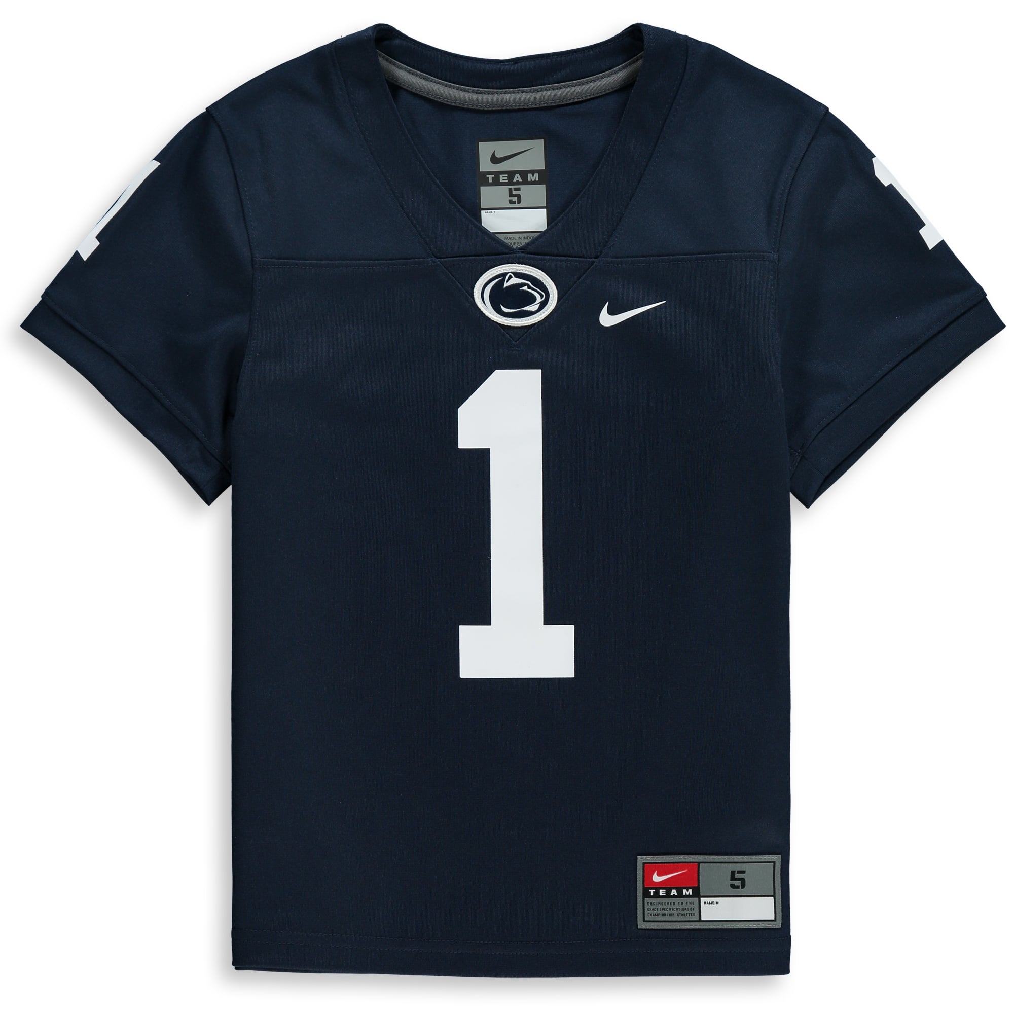 #1 Penn State Nittany Lions Preschool Team Football Jersey Navy - front view