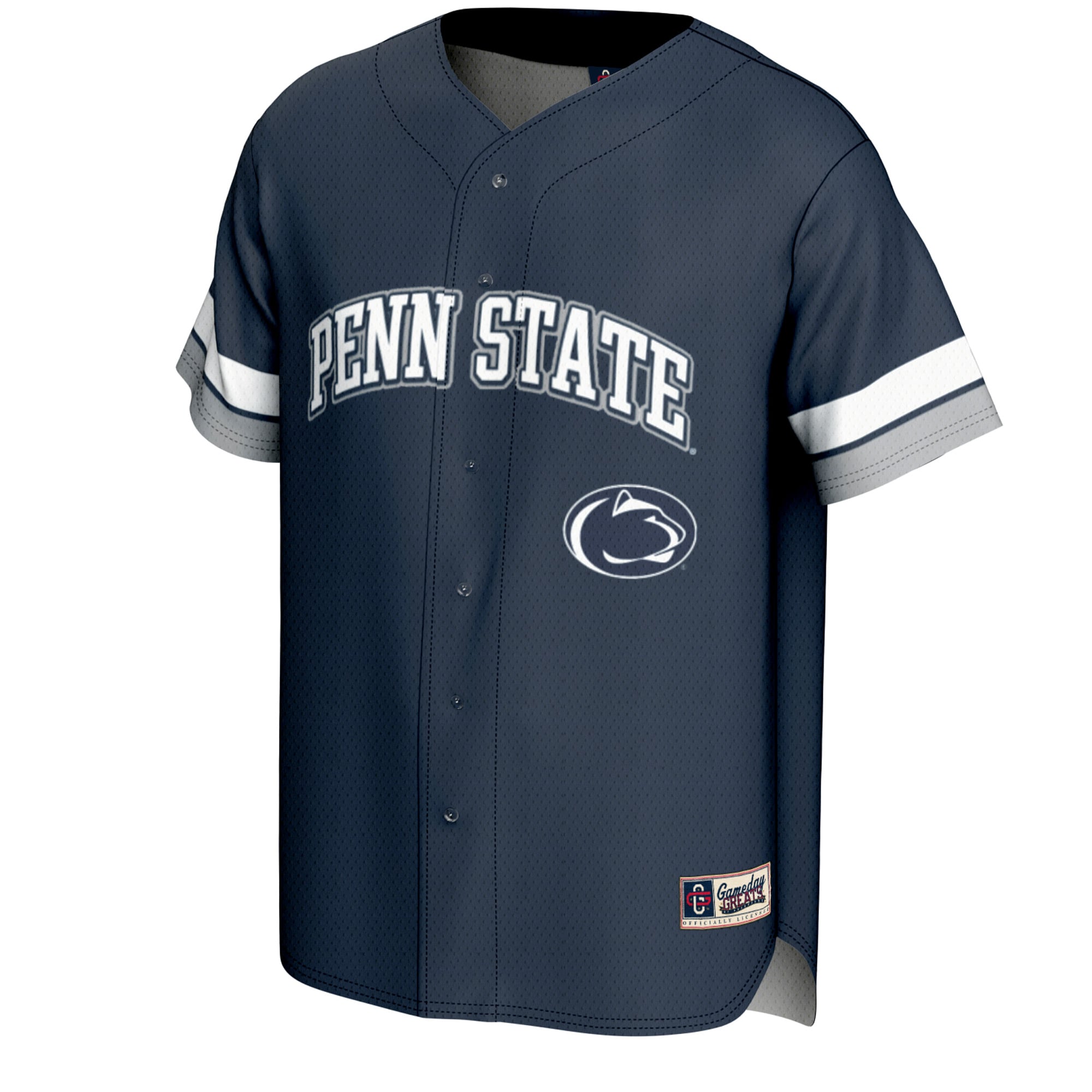 Penn State Nittany Lions Spirit Baseball Jersey Navy - front view