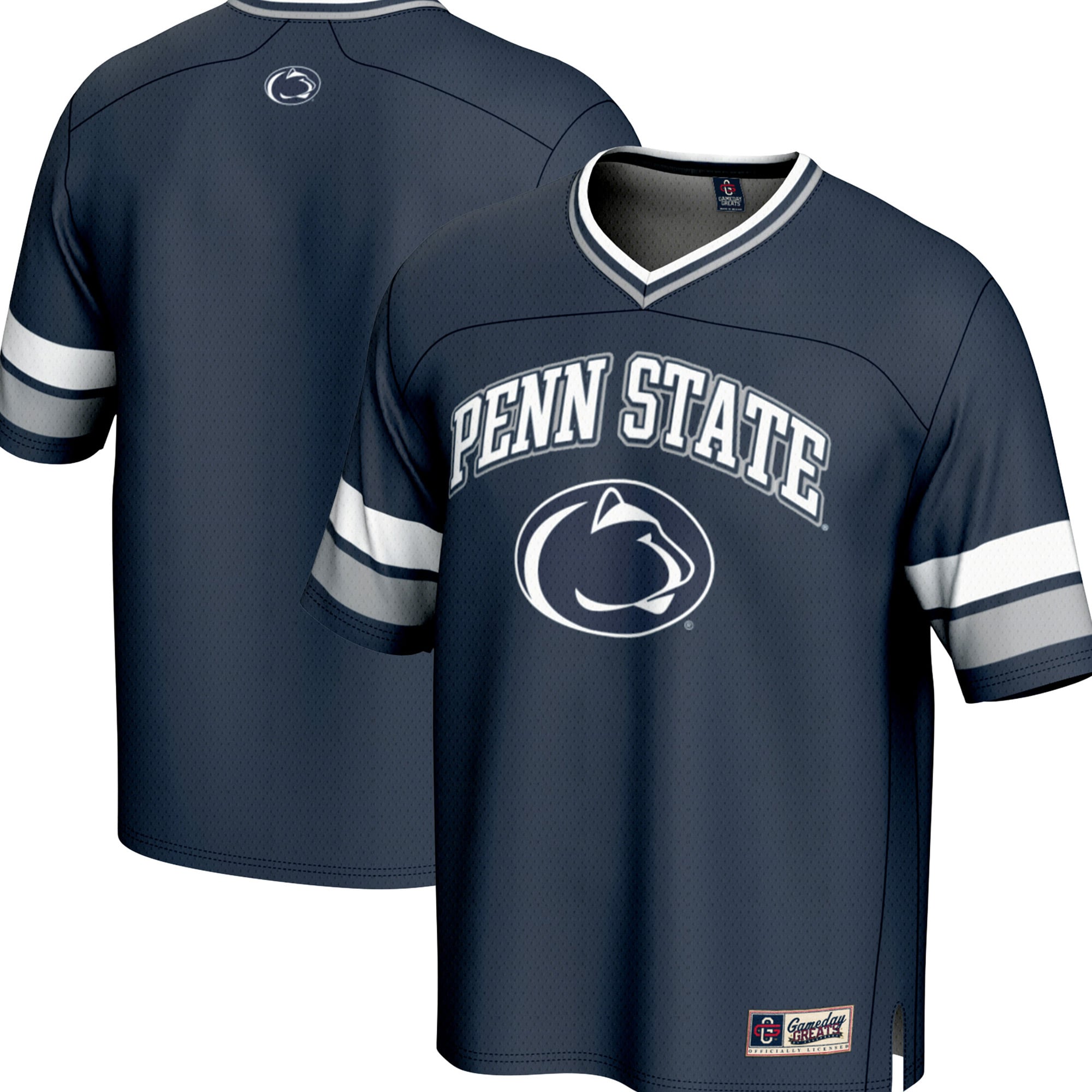 Penn State Nittany Lions Spirit Football Jersey Navy - front and back view