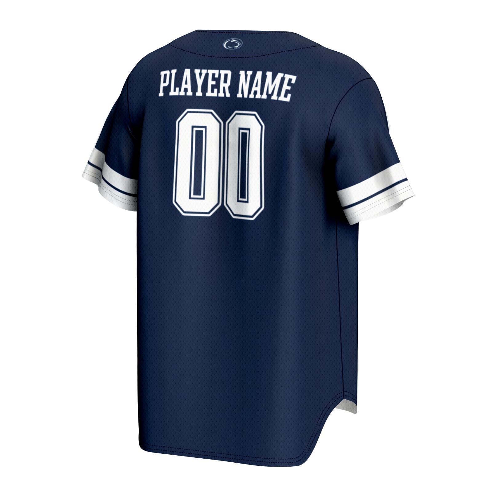 Penn State Nittany Lions Unisex Lightweight Baseball Jersey Navy - back view