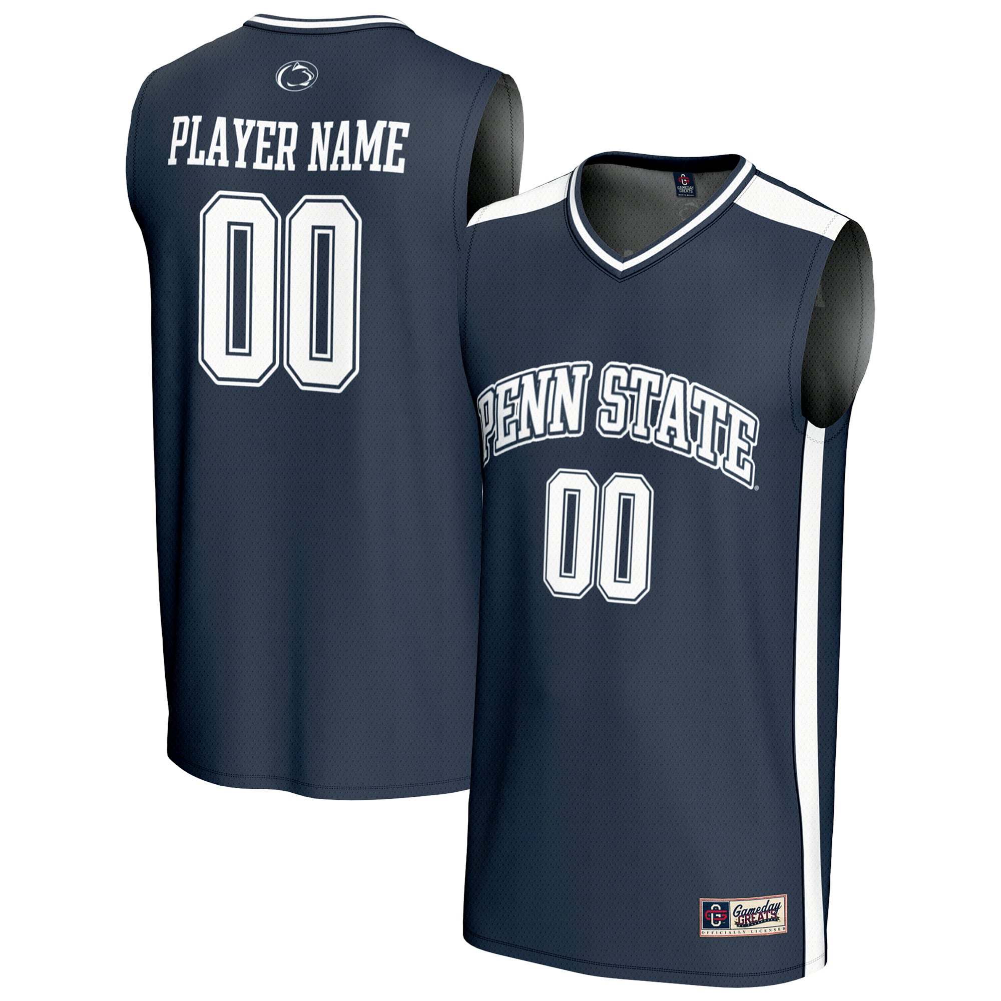 Penn State Nittany Lions Unisex Lightweight Collegiate Men's Basketball - front and back view
