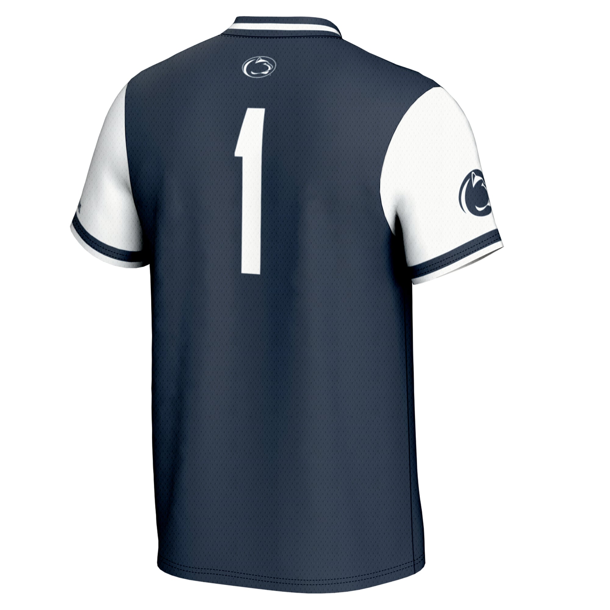 #1 Penn State Nittany Lions Unisex Lightweight Softball Jersey Navy - back view