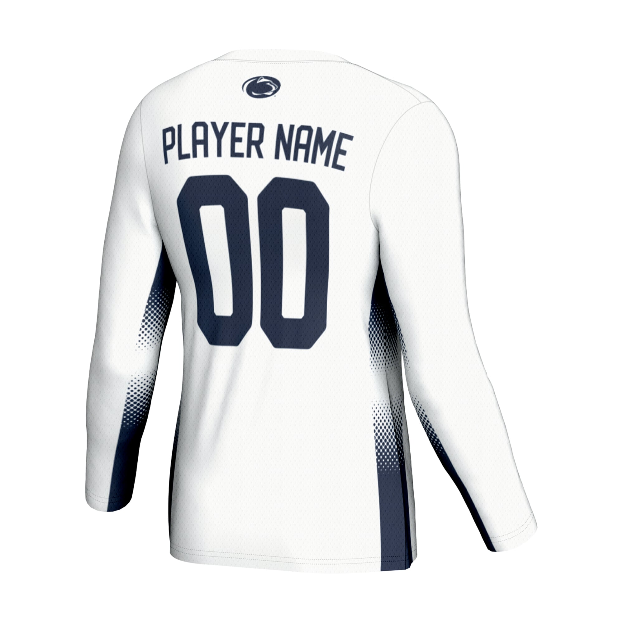 Penn State Nittany Lions Unisex Lightweight Volleyball Jersey White - back view