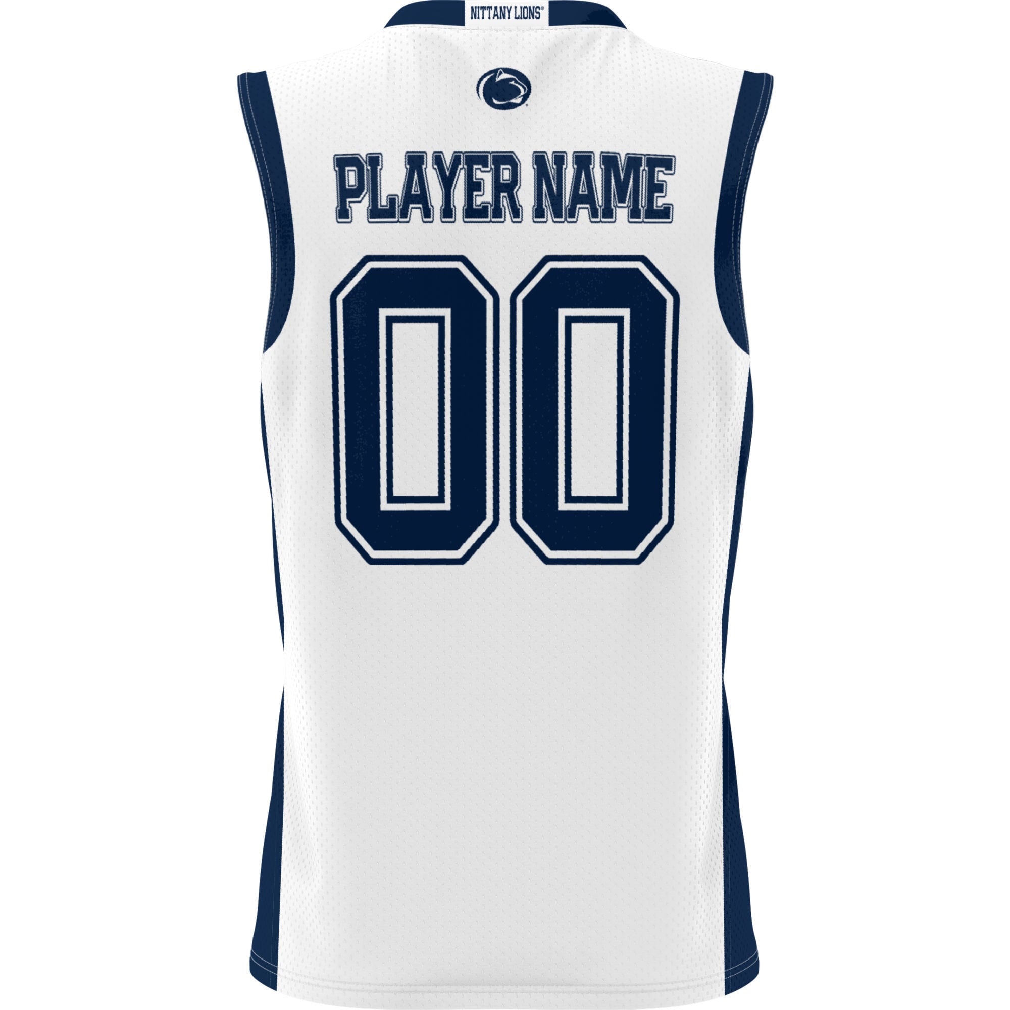 Penn State Nittany Lions Youth Lightweight Women's Basketball Jersey White - back view