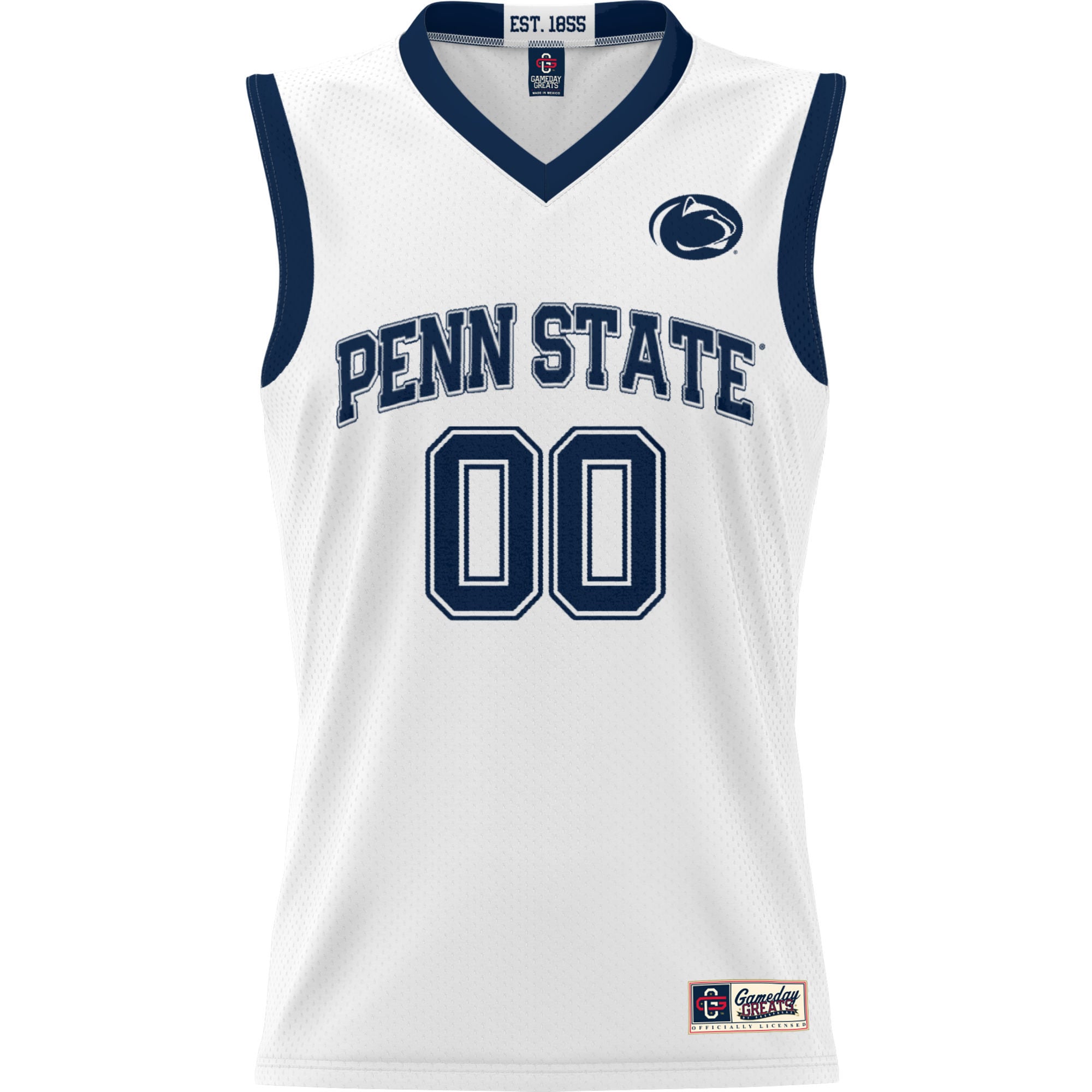 Penn State Nittany Lions Youth Lightweight Women's Basketball Jersey White - front view