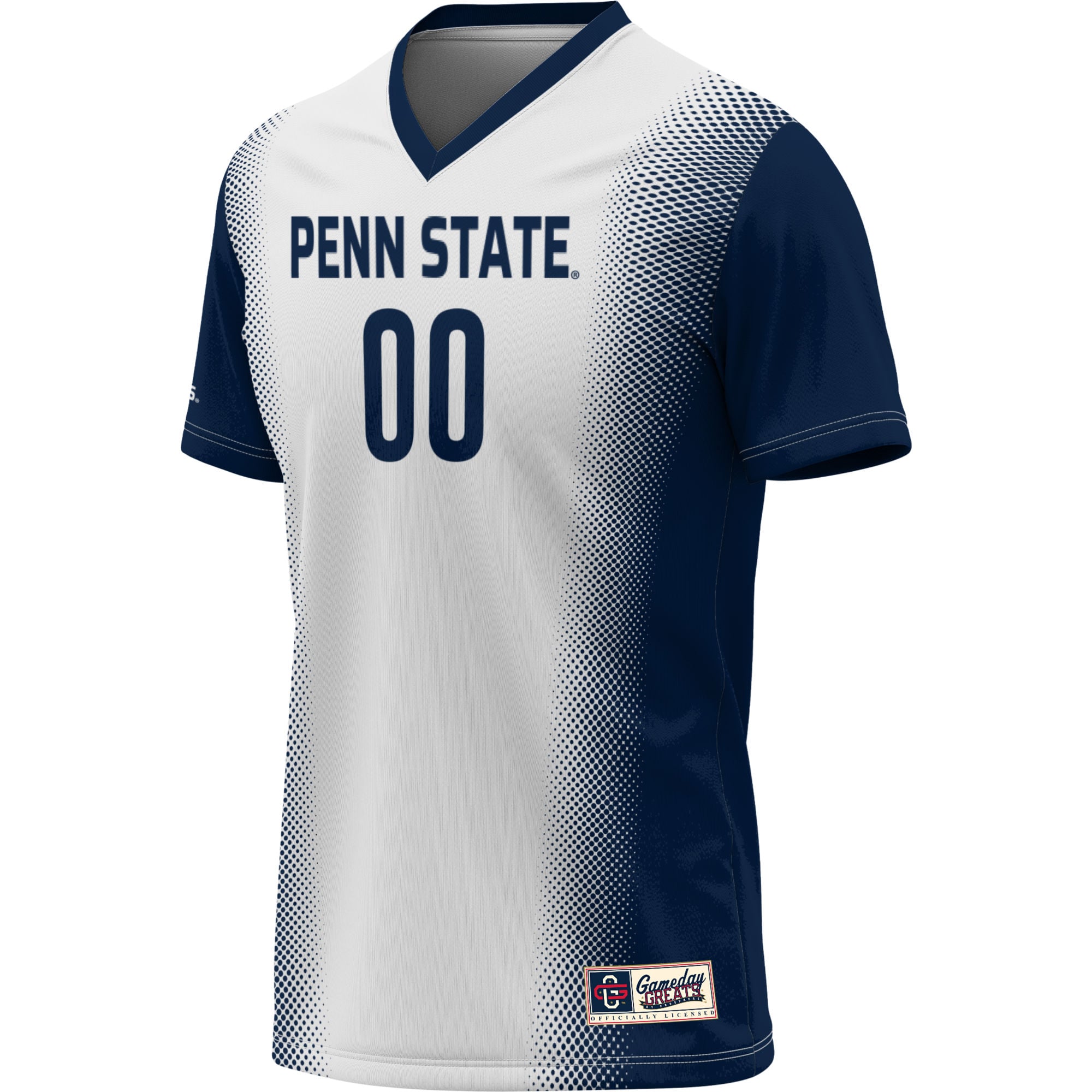 Penn State Nittany Lions Youth Lightweight Women's Soccer Jersey White - front view