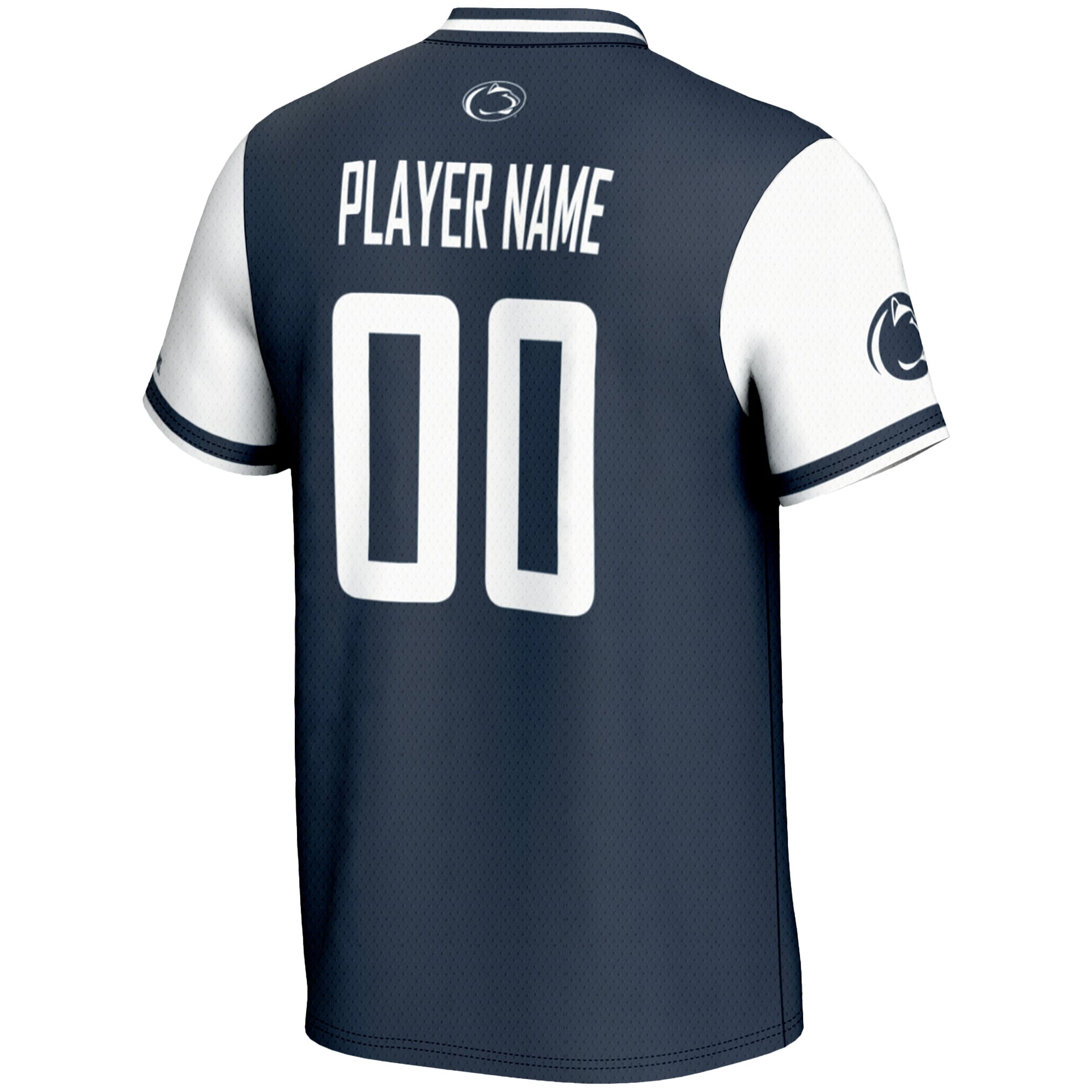 Penn State Nittany Lions Youth Lightweight Women's Softball Jersey Navy - back view