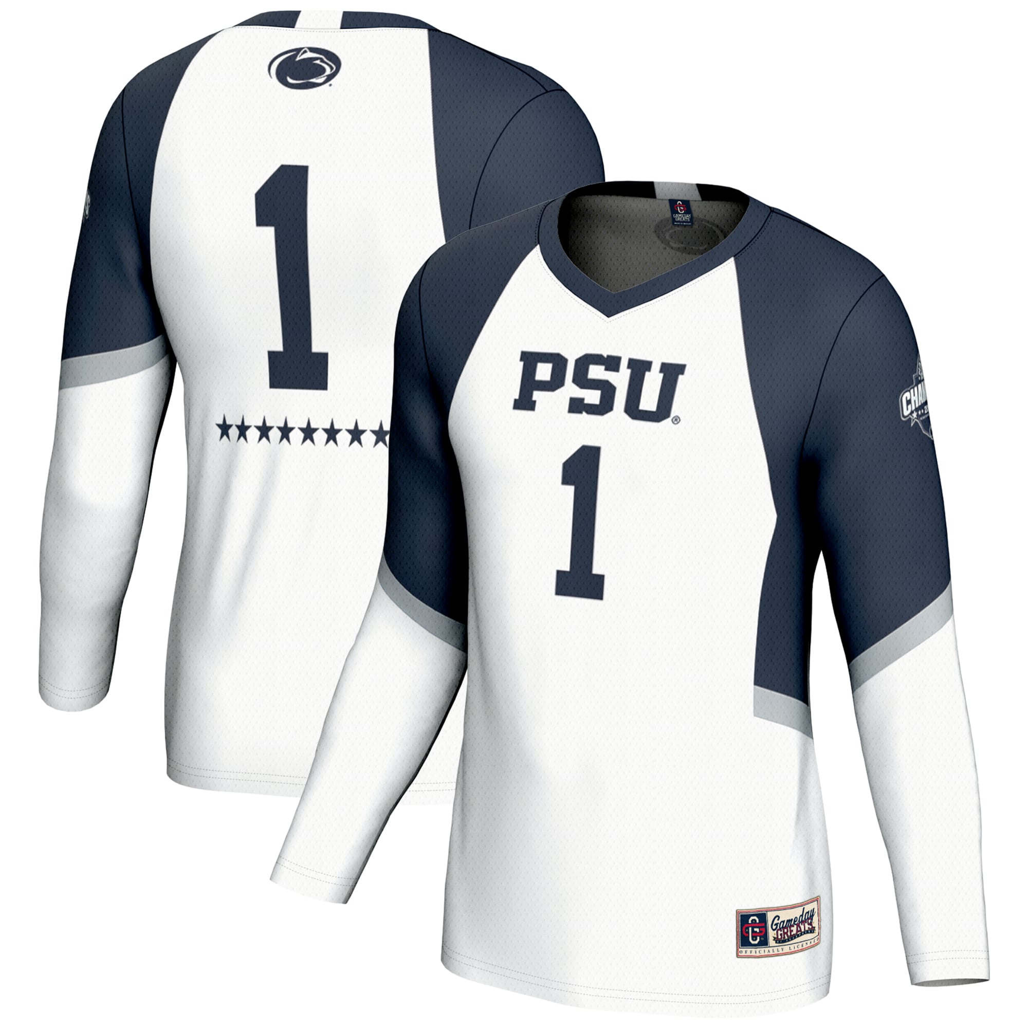 Penn State Nittany Lions Youth 2024 NCAA Women's Volleyball National - front and back view
