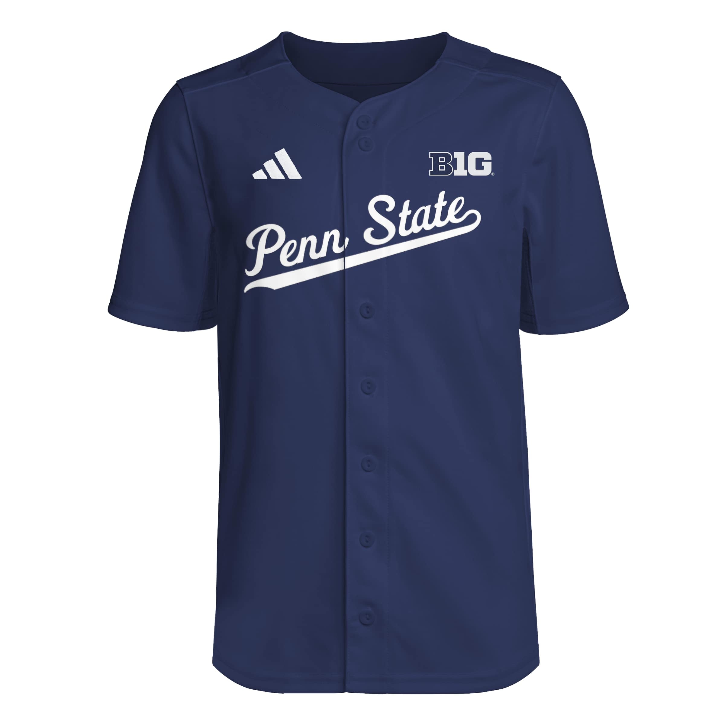 Penn State Nittany Lions Youth Baseball Jersey Navy - front view