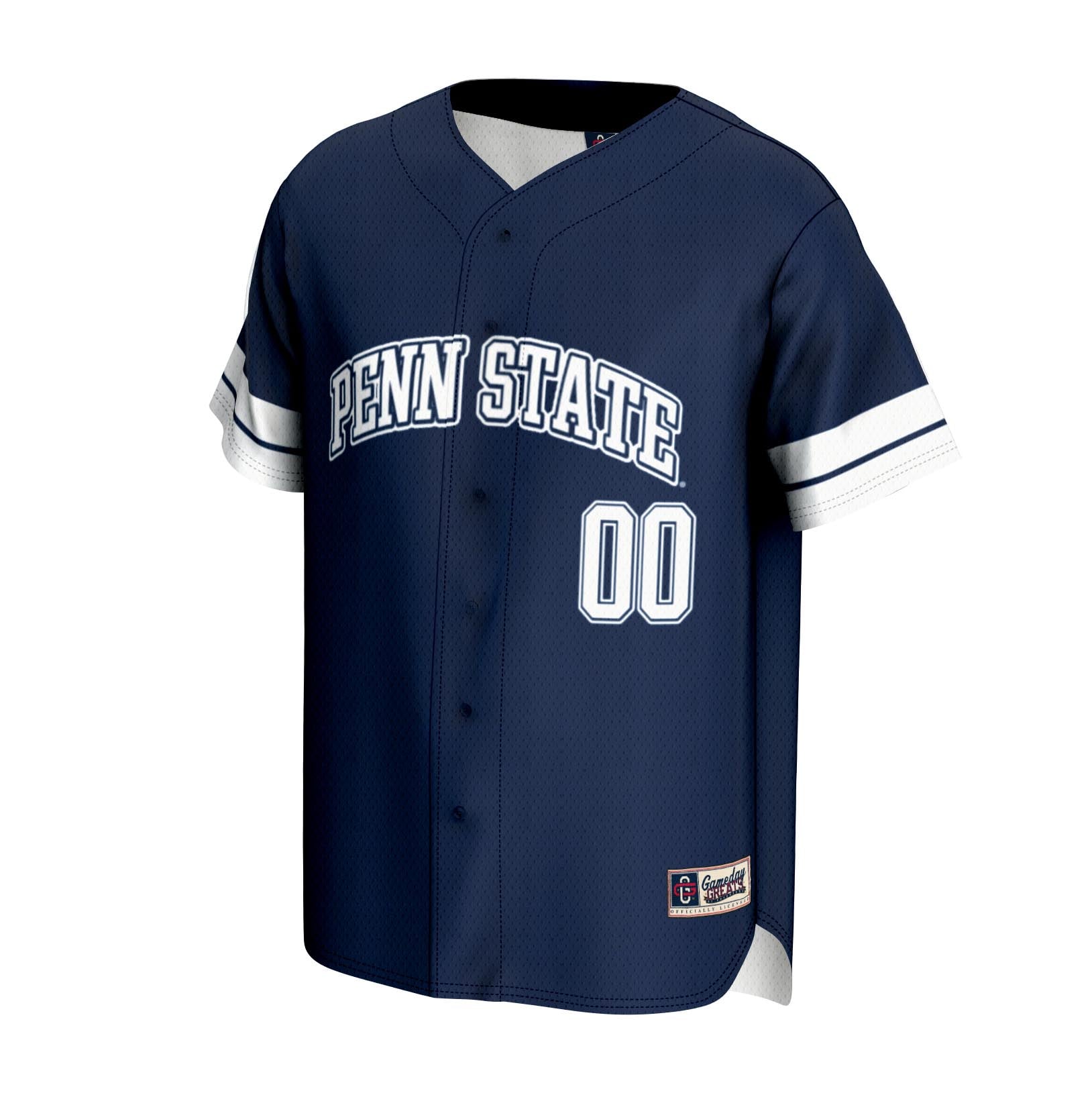 Penn State Nittany Lions Youth Lightweight Baseball Jersey Navy - front view