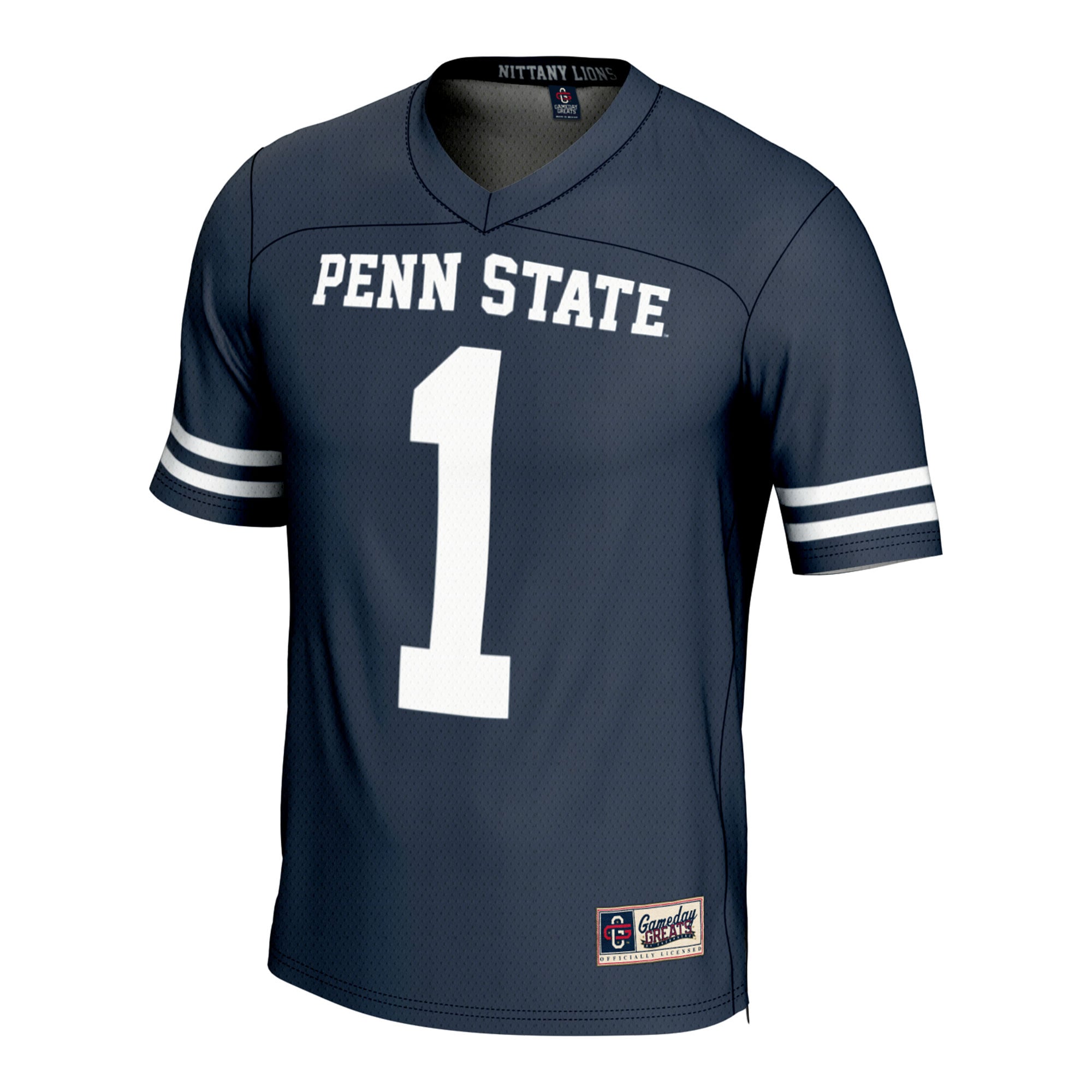 #1 Penn State Nittany Lions Youth Lightweight Lacrosse Jersey Navy - front view