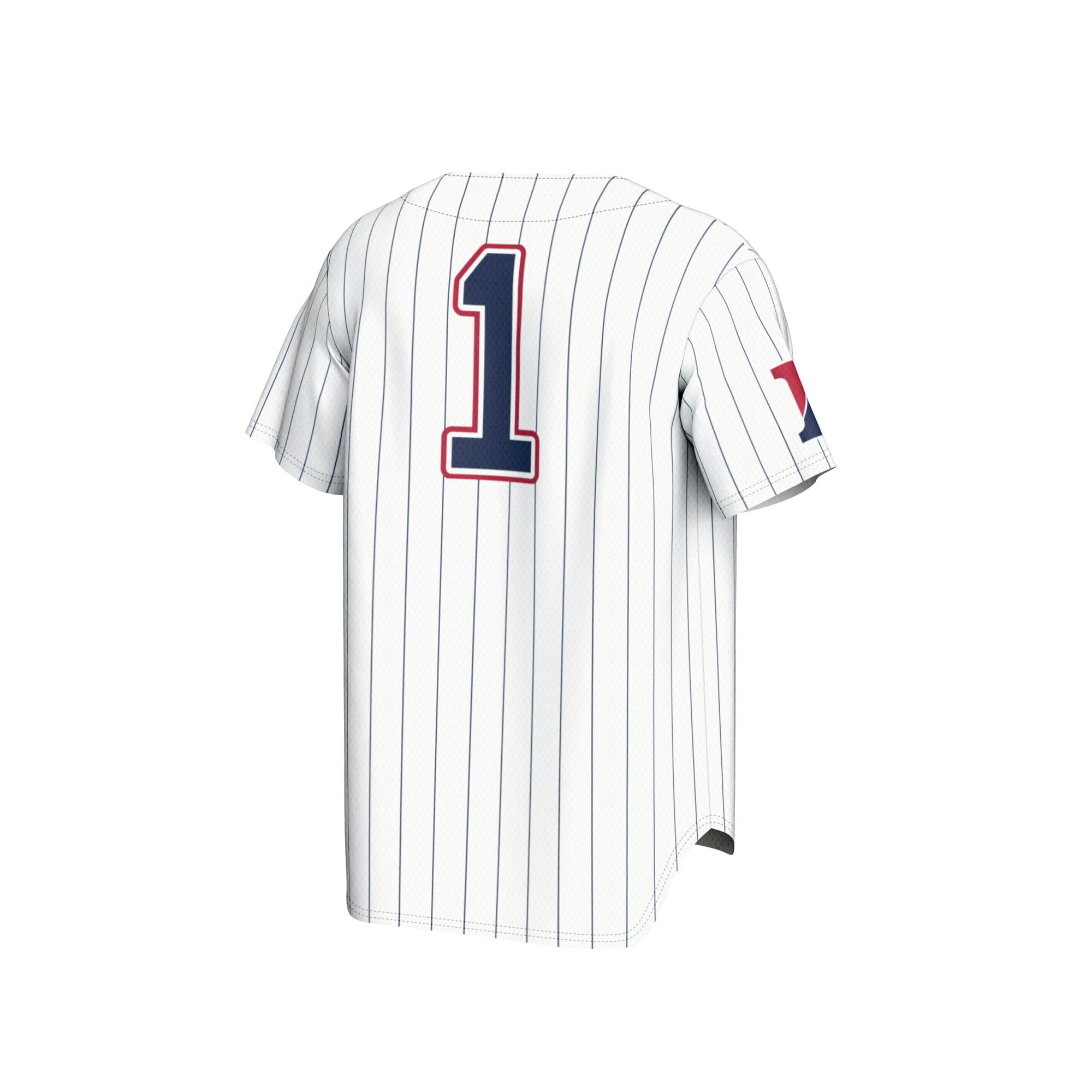 #1 Pennsylvania Quakers Lightweight Baseball Jersey White - back view