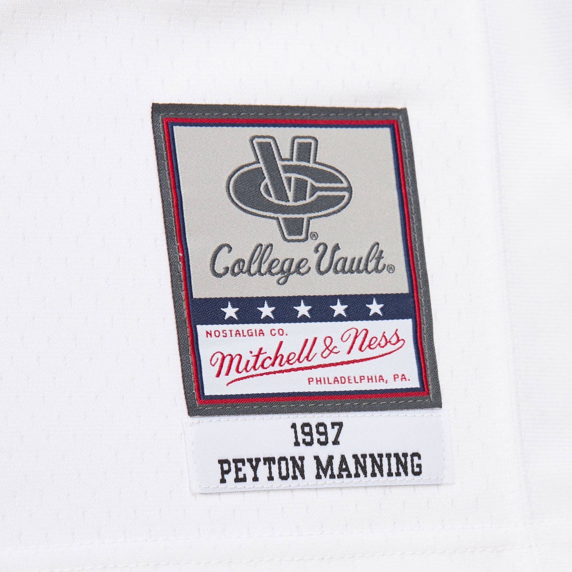 Peyton Manning Tennessee Volunteers 1997 Jersey White - back view