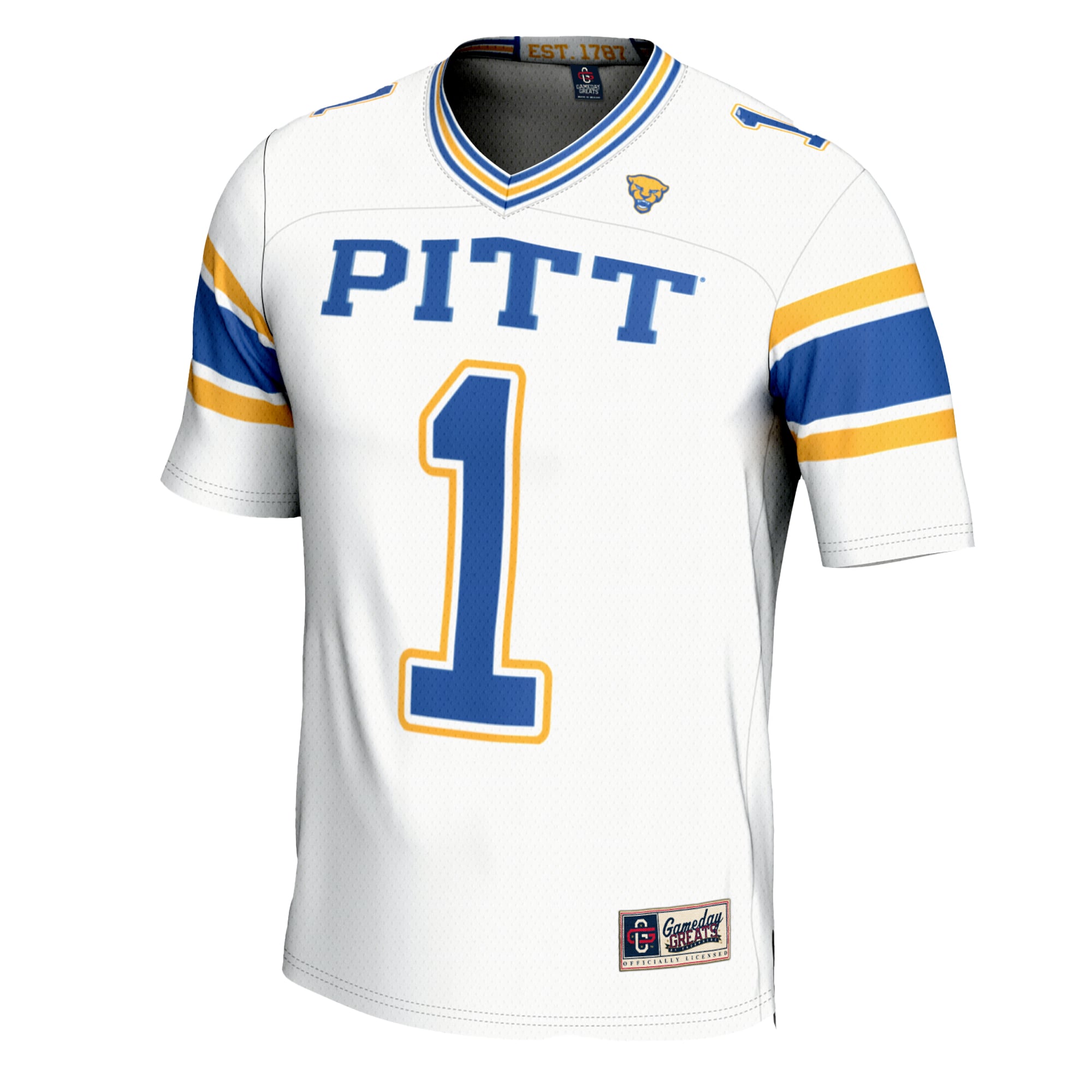 #1 Pitt Panthers Football Jersey Cardinal - front view