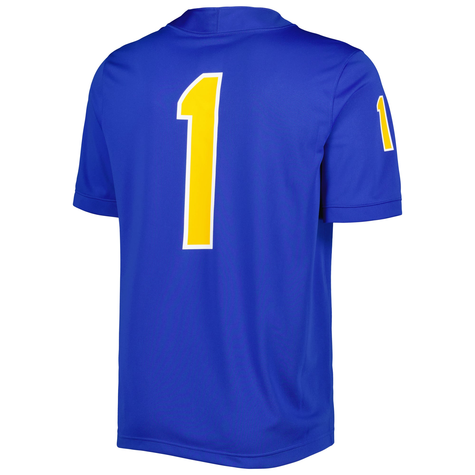 #1 Pitt Panthers Football Jersey Royal - back view