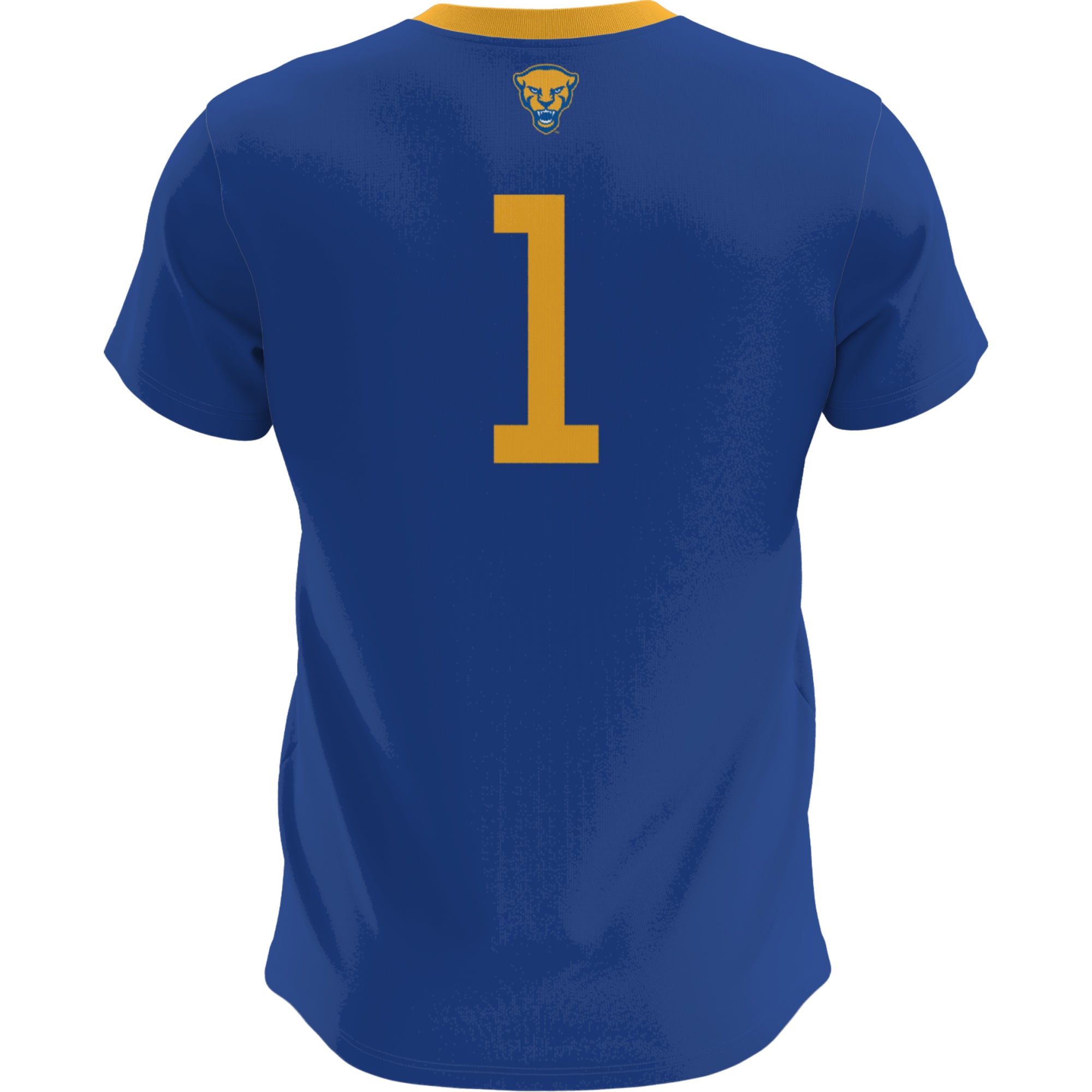 Pitt Panthers Lightweight Soccer Fashion Jersey Royal - back view
