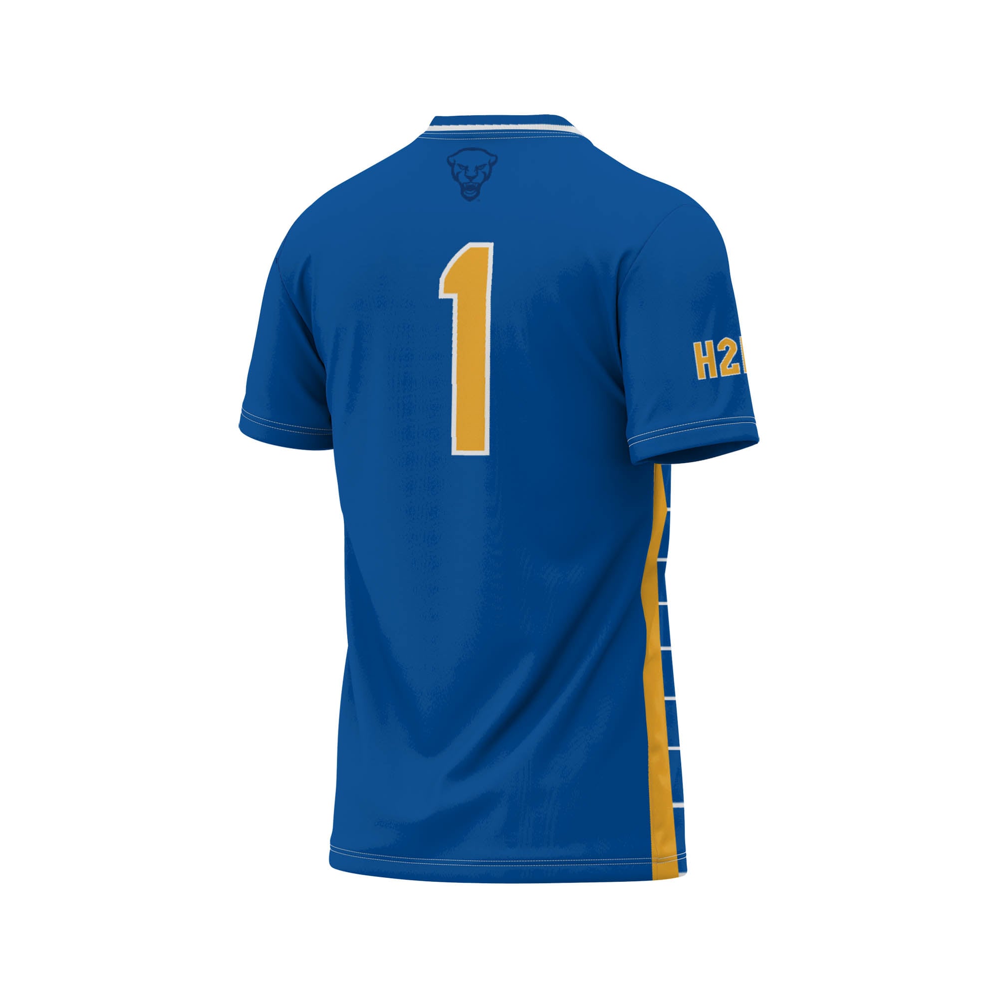 Pitt Panthers Unisex Lightweight Soccer Fashion Jersey Royal - back view
