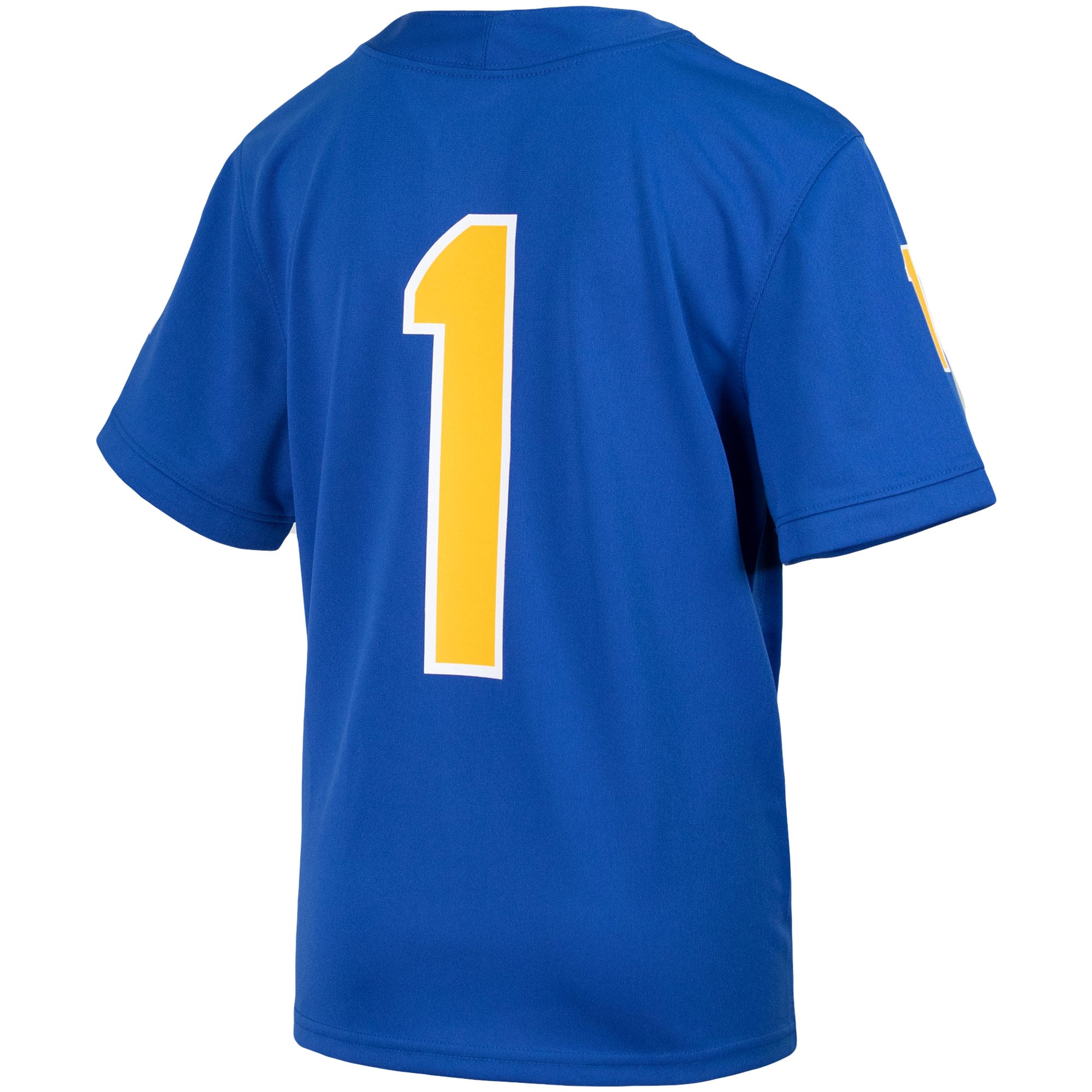 #1 Pitt Panthers Youth Football Jersey Royal - back view