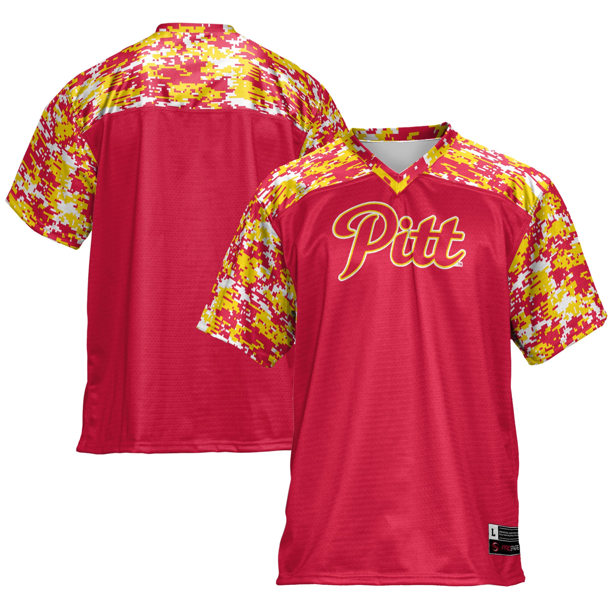 Pittsburg State Gorillas Football Jersey Crimson - front and back view