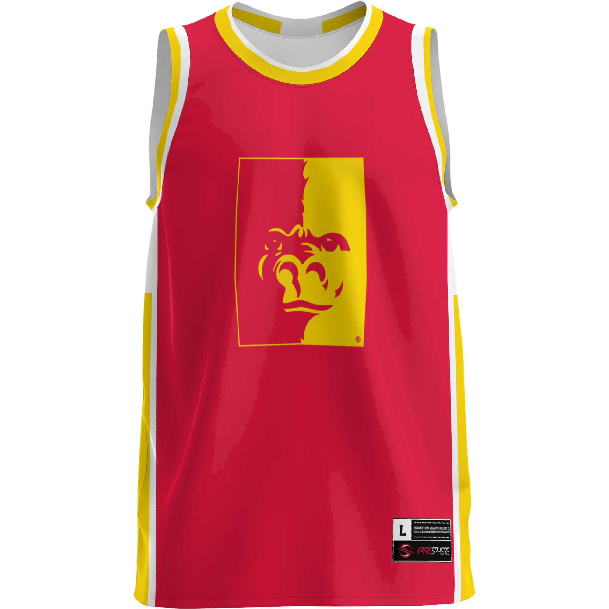 Pittsburg State Gorillas Lightweight Basketball Jersey Crimson - front view