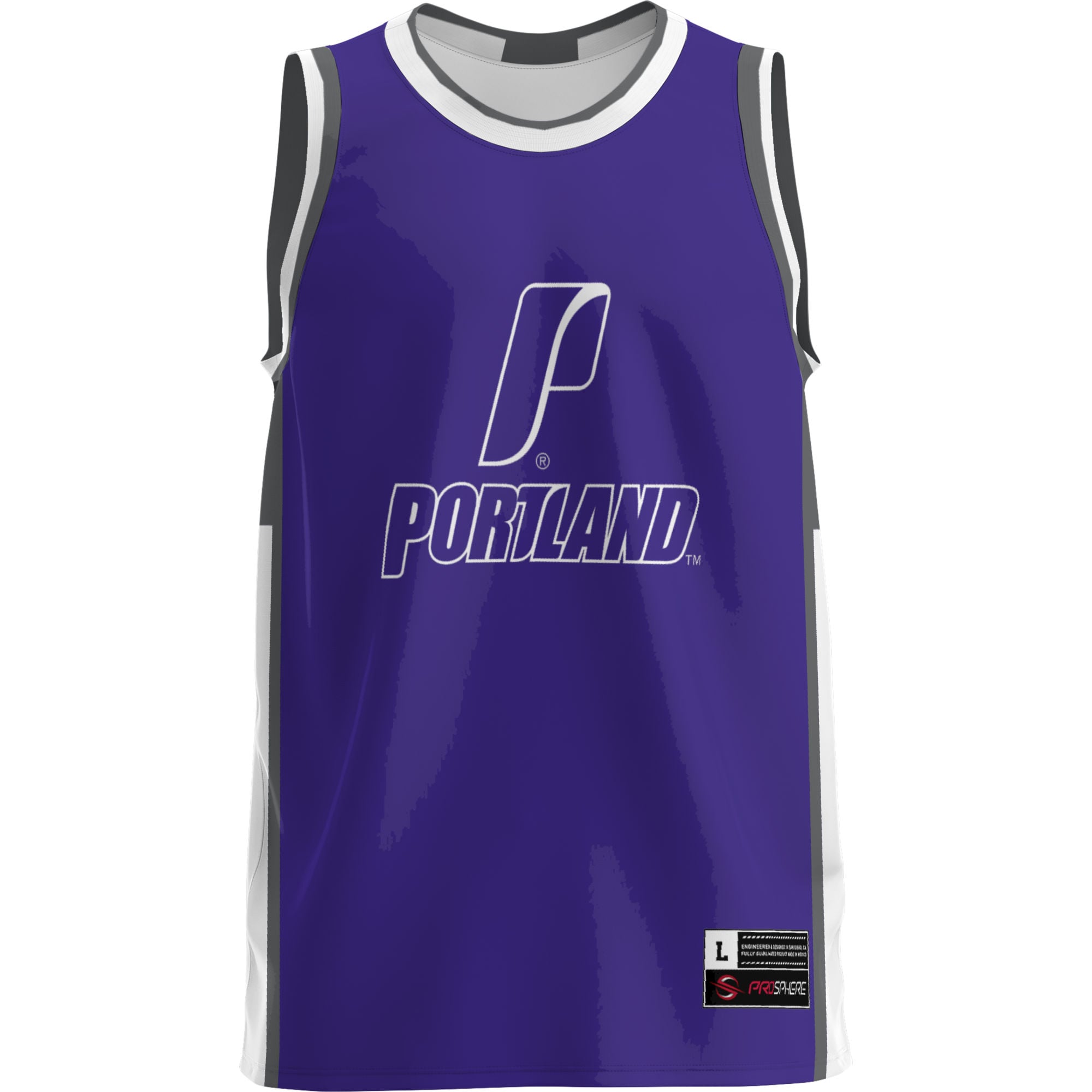 Portland Pilots Lightweight Basketball Jersey Purple - front view