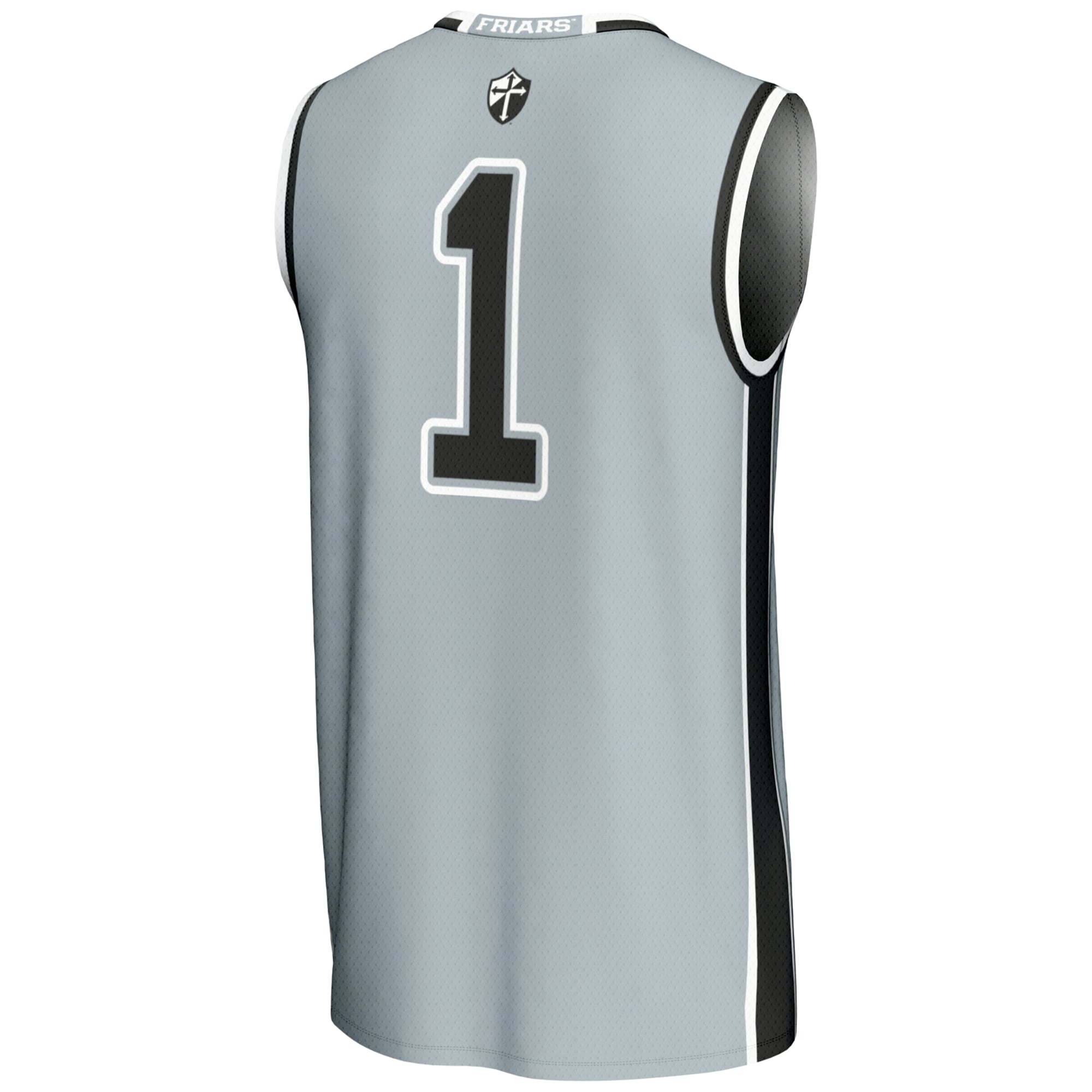 #1 Providence Friars Lightweight Basketball Jersey Silver - back view