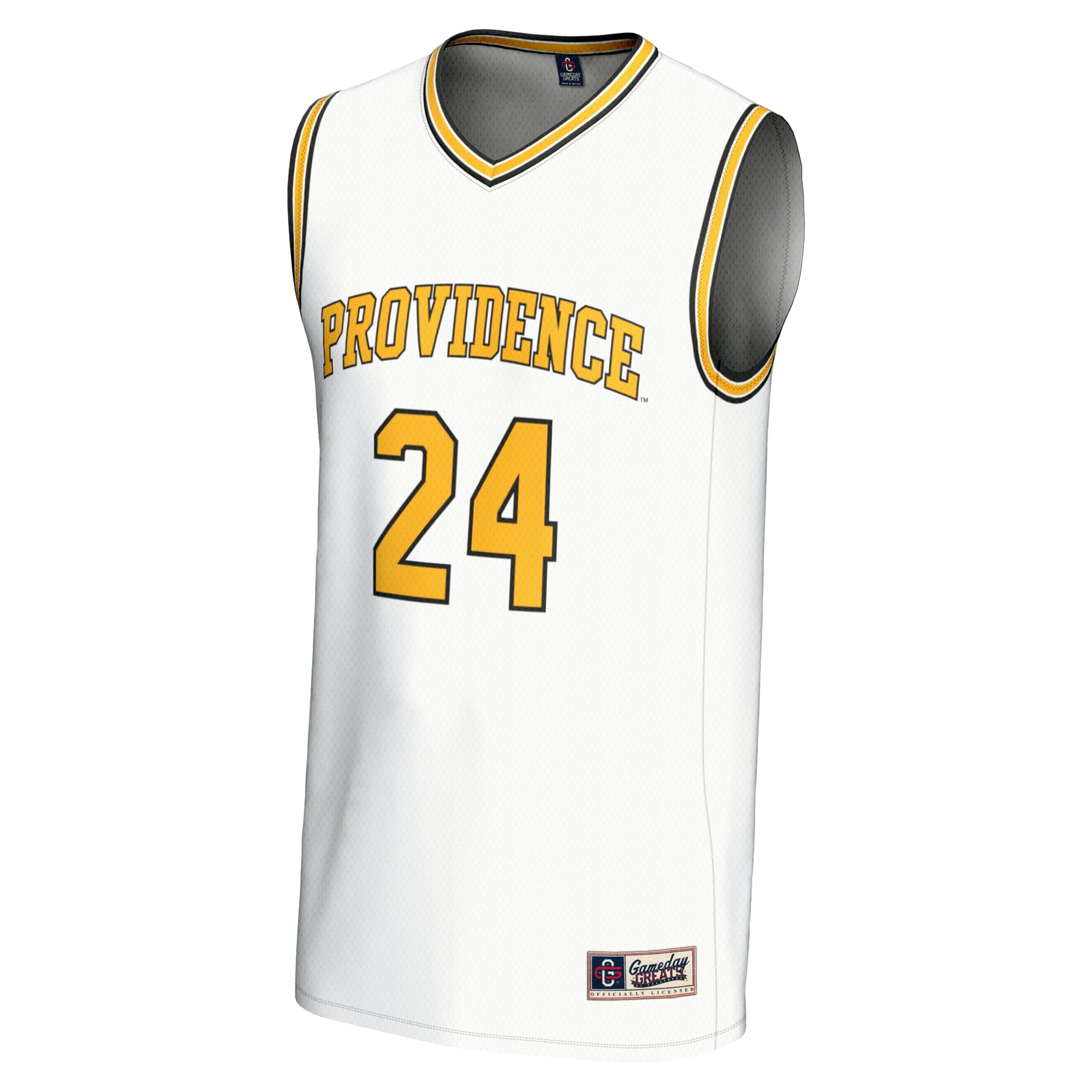 #24 Providence Friars Lightweight Basketball Jersey White - front view