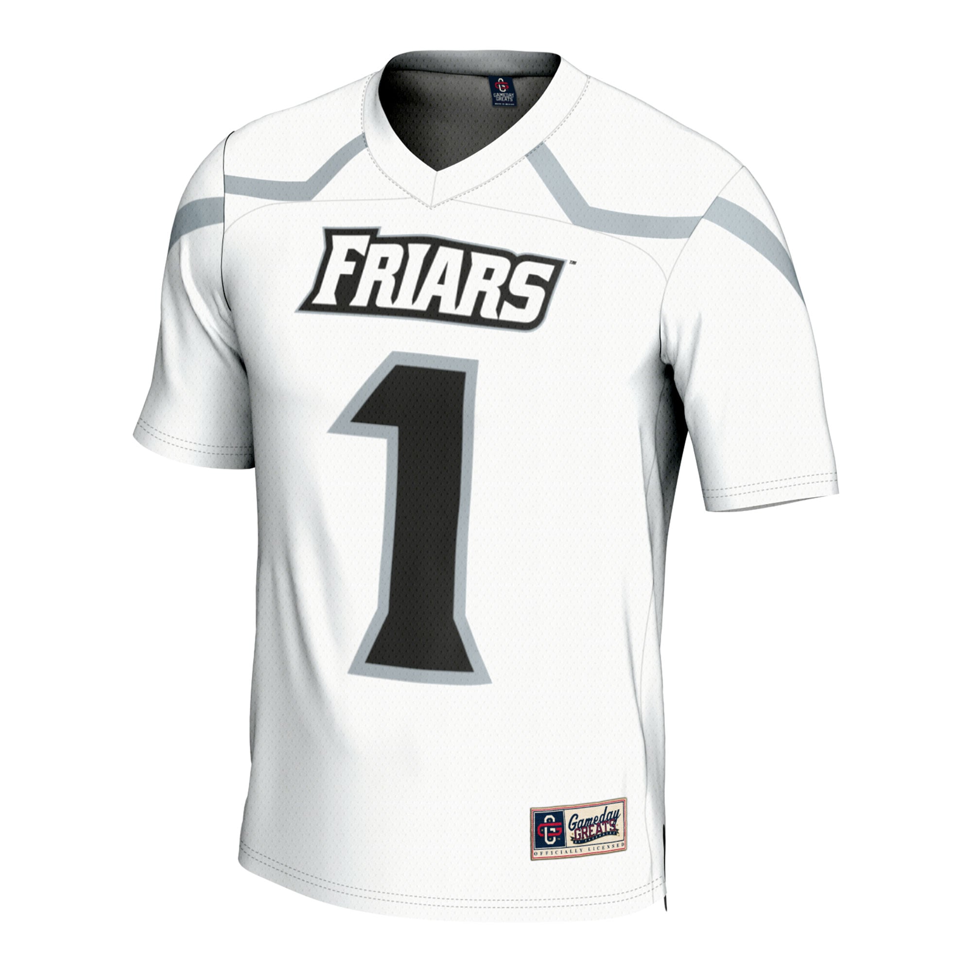 #1 Providence Friars Lightweight Lacrosse Jersey White - front view