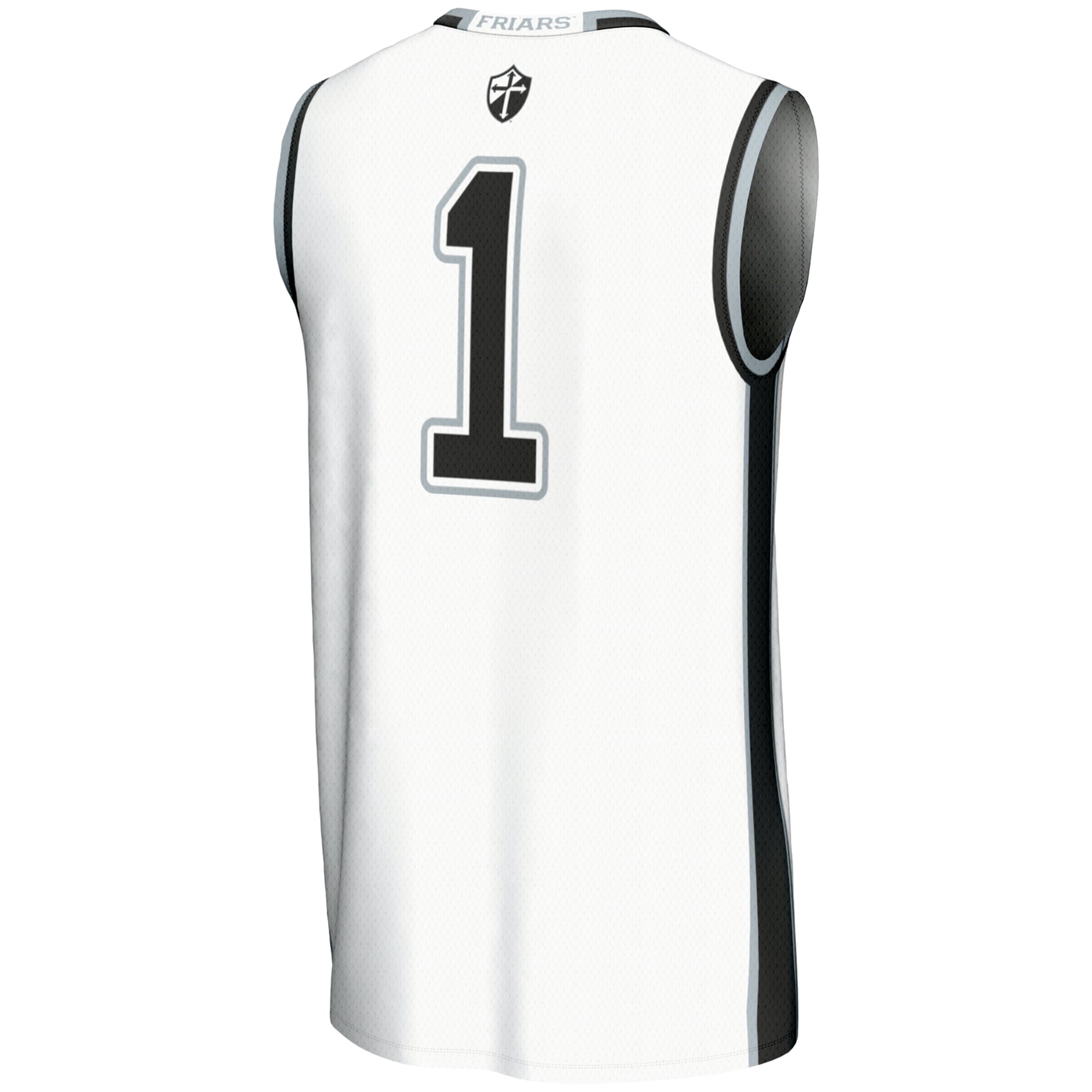 #1 Providence Friars Unisex Lightweight Basketball Jersey White - back view