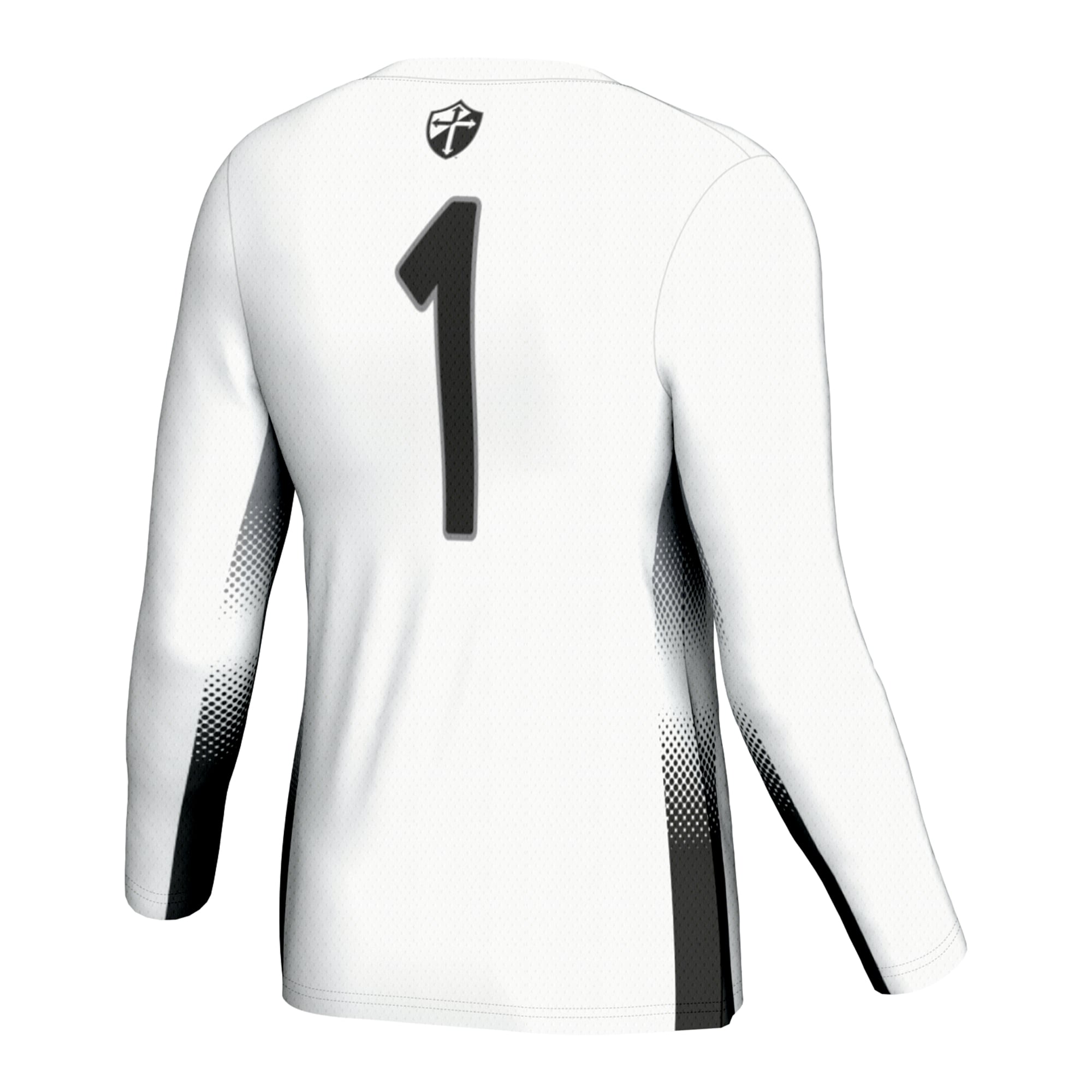 #1 Providence Friars Unisex Lightweight Volleyball Jersey White - back view