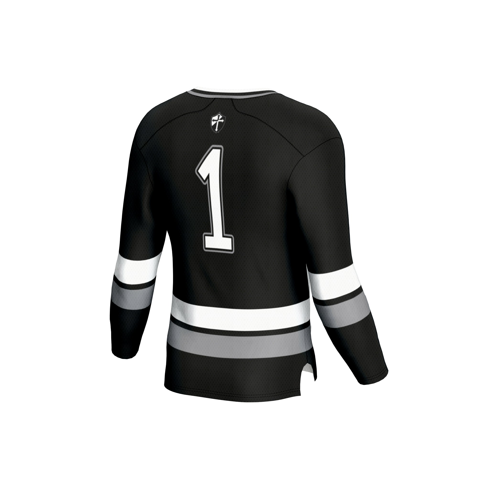 #1 Providence Friars Unisex Lightweight Women's Hockey Jersey Black - back view
