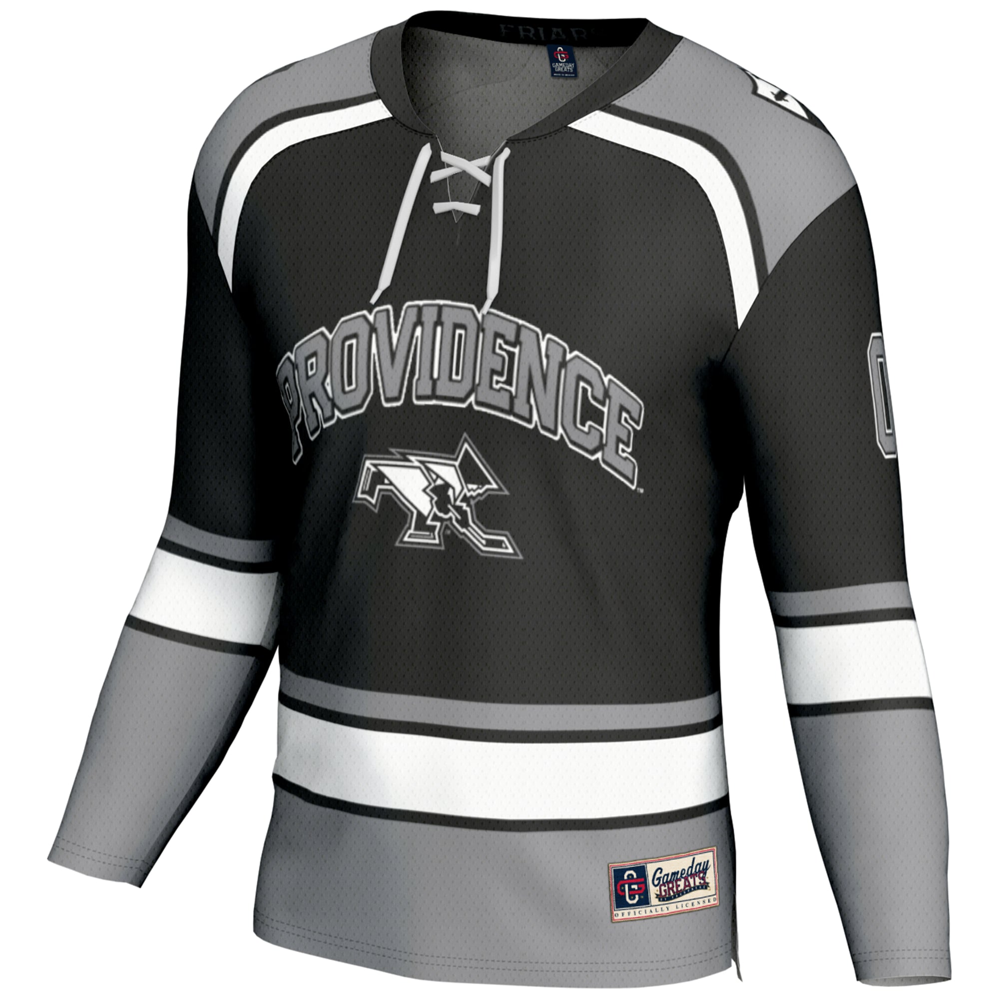 Providence Friars Unisex Women's Ice Hockey Jersey Black - front view