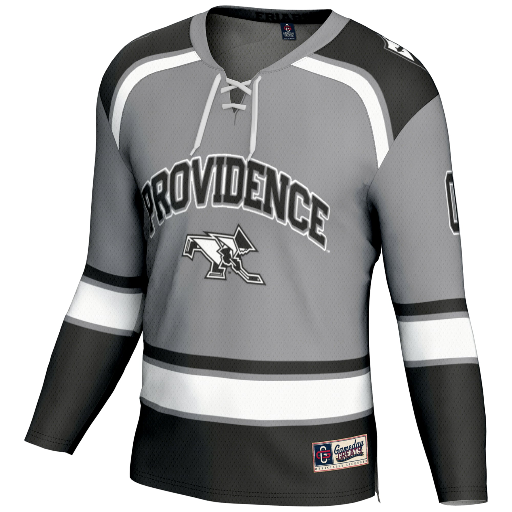Providence Friars Unisex Women's Ice Hockey Jersey Gray - front view