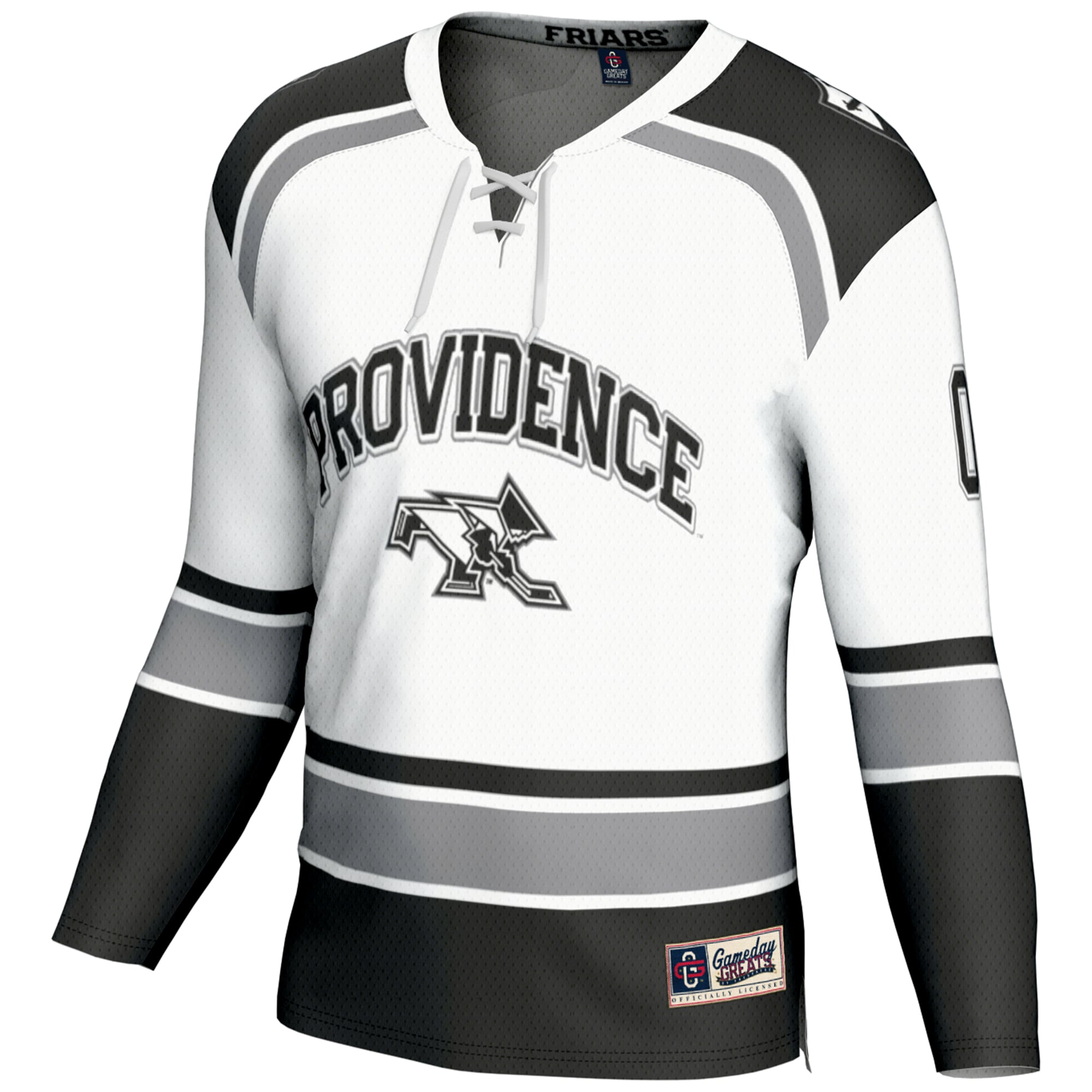 Providence Friars Unisex Women's Ice Hockey Jersey White - front view