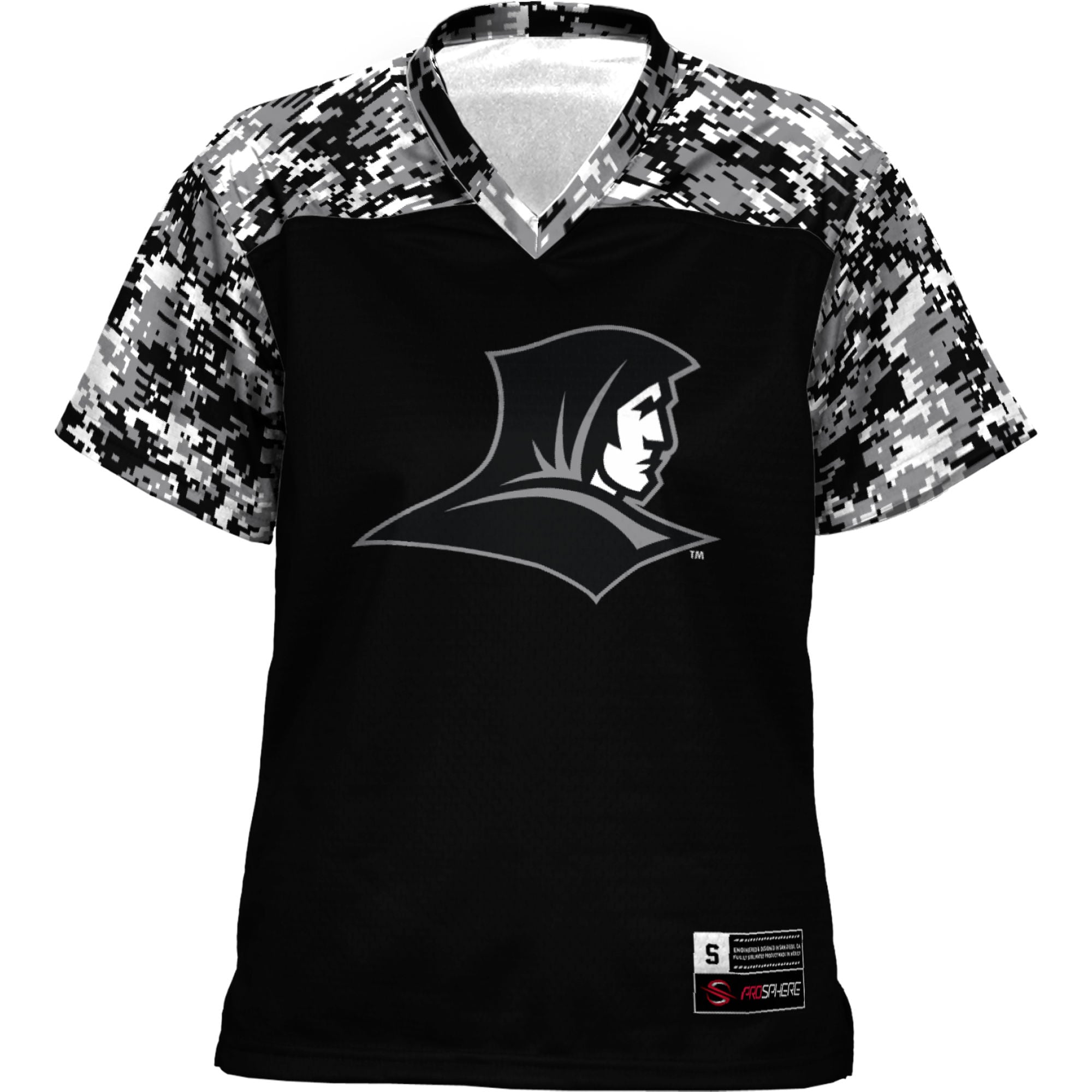 Providence Friars Women's Camo Football Jersey Black - front view