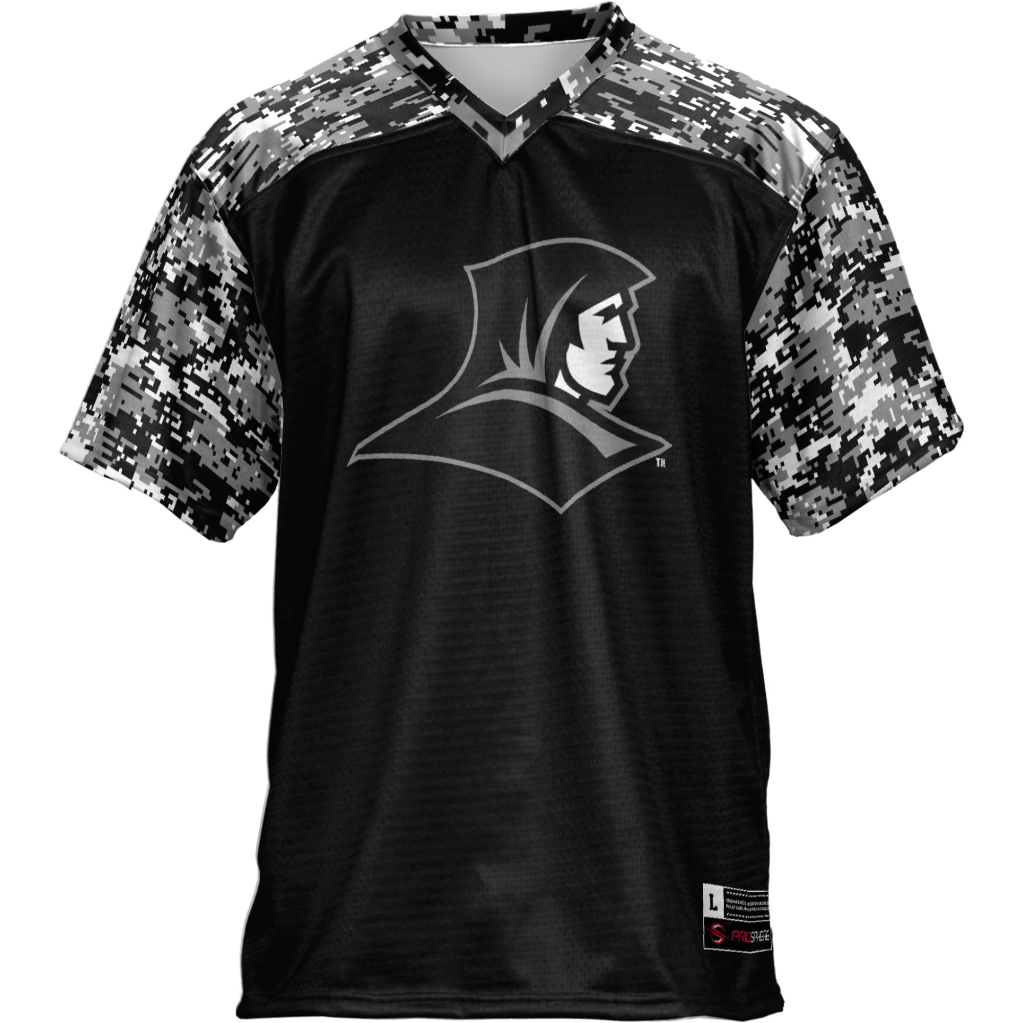 Providence Friars Youth Camo Football Jersey Black - front view