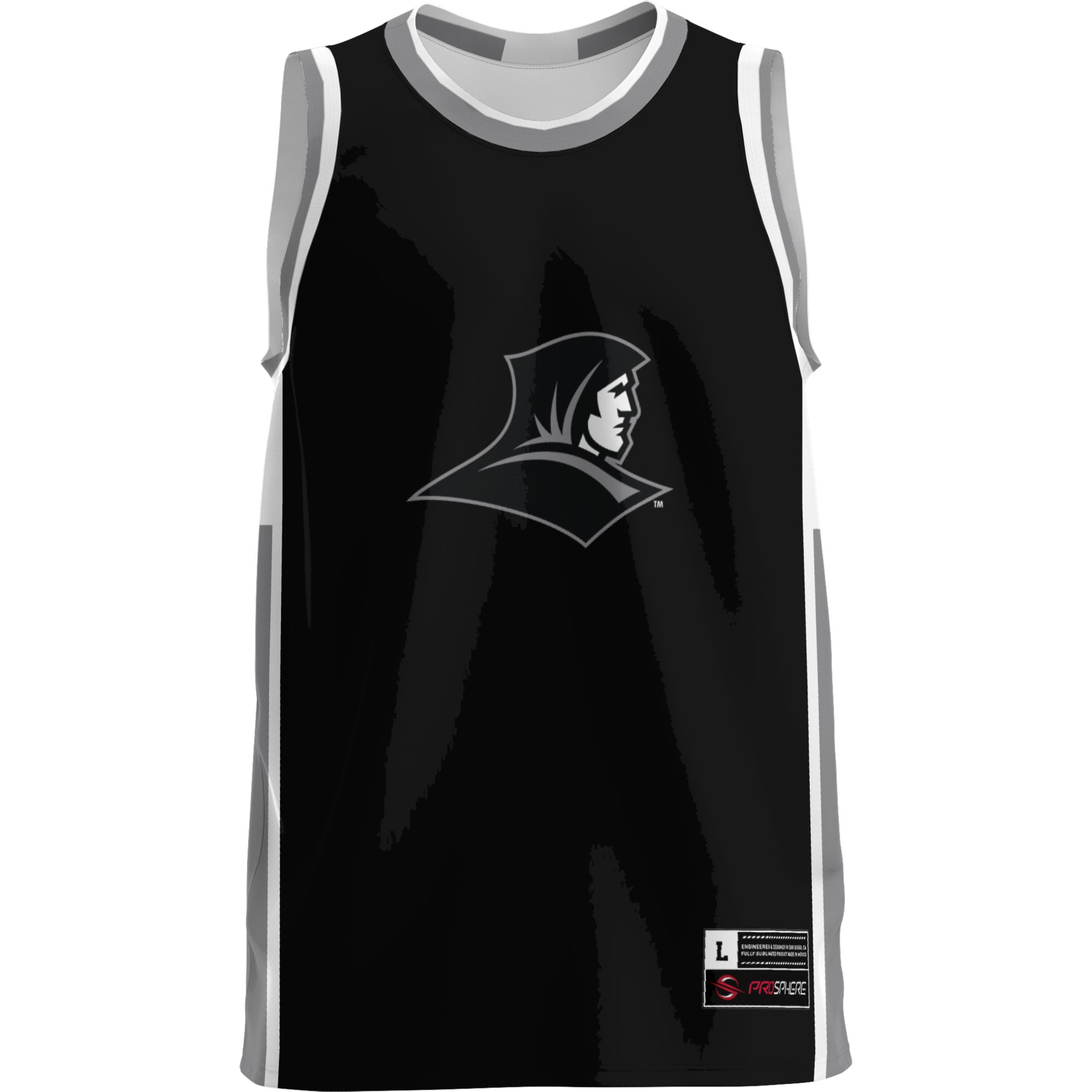 Providence Friars Youth Lightweight Basketball Jersey Black - front view