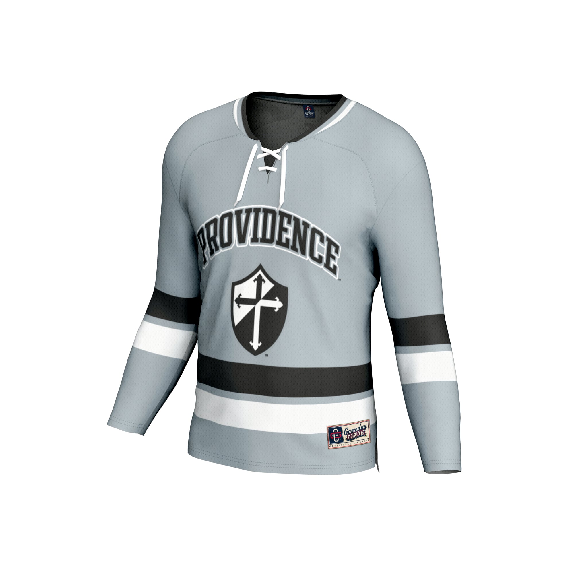 Providence Friars Youth Spirit Hockey Jersey Silver - front view