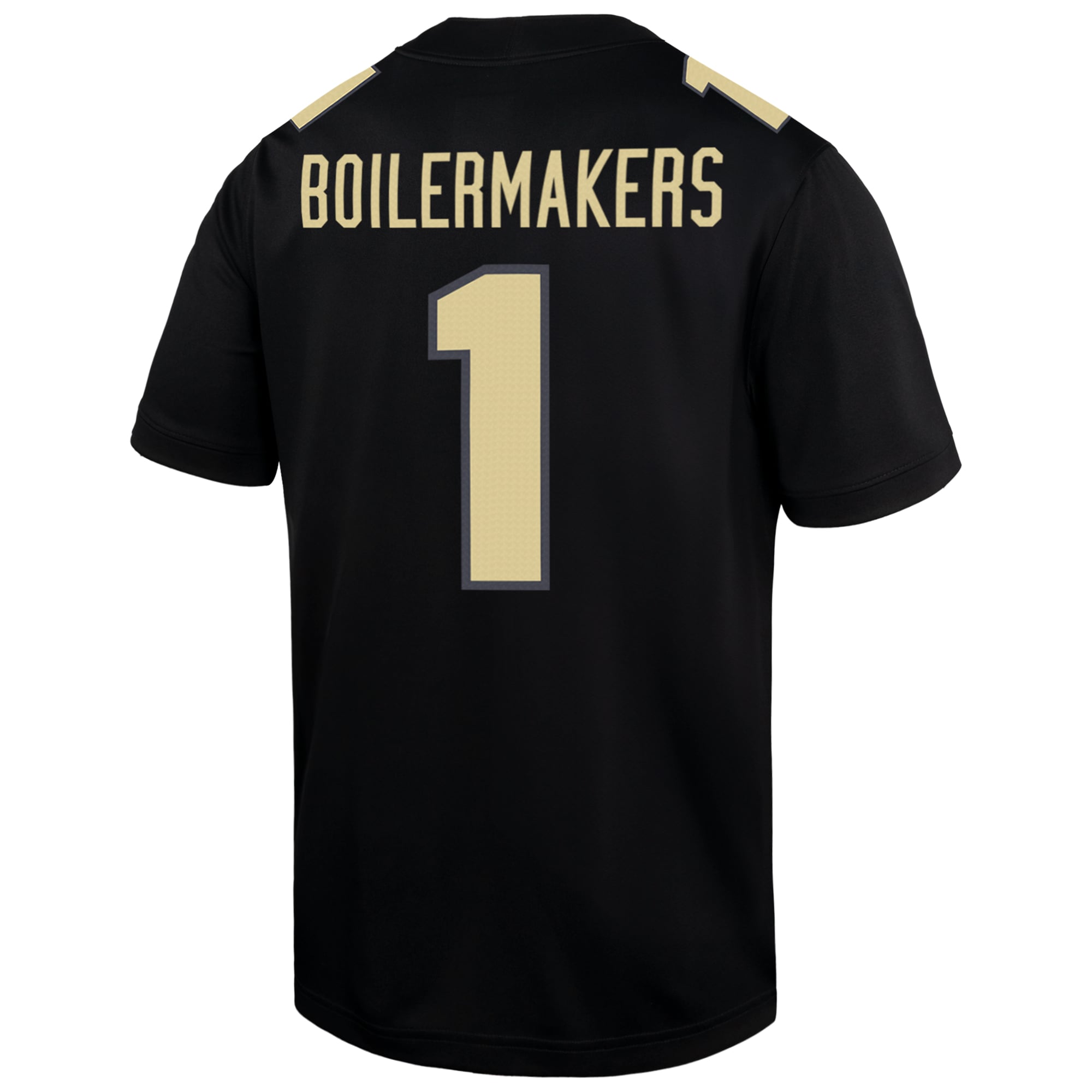 #1 Purdue Boilermakers Alternate Jersey Black - back view