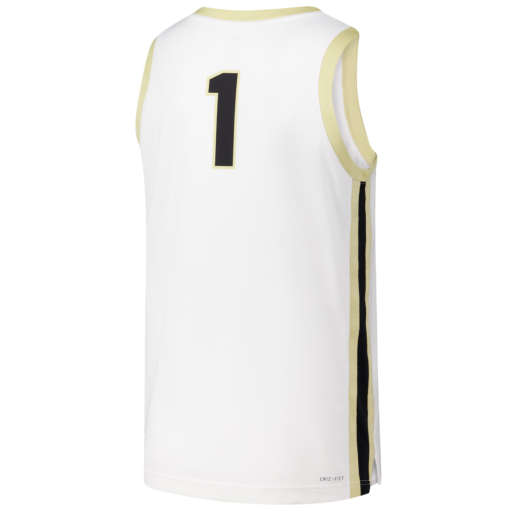 #1 Purdue Boilermakers Basketball Jersey White - back view