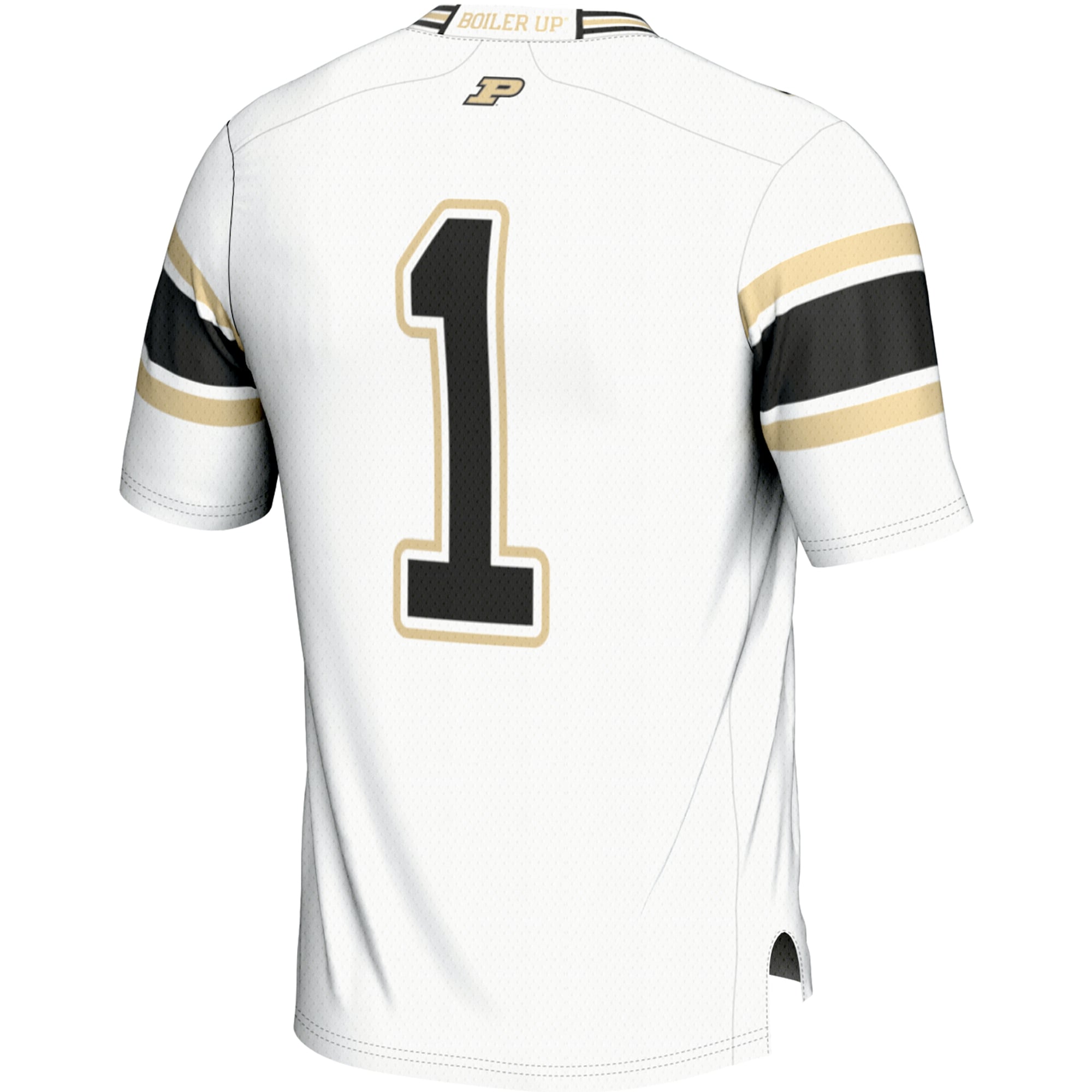 #1 Purdue Boilermakers Endzone Football Jersey White - detail view 1