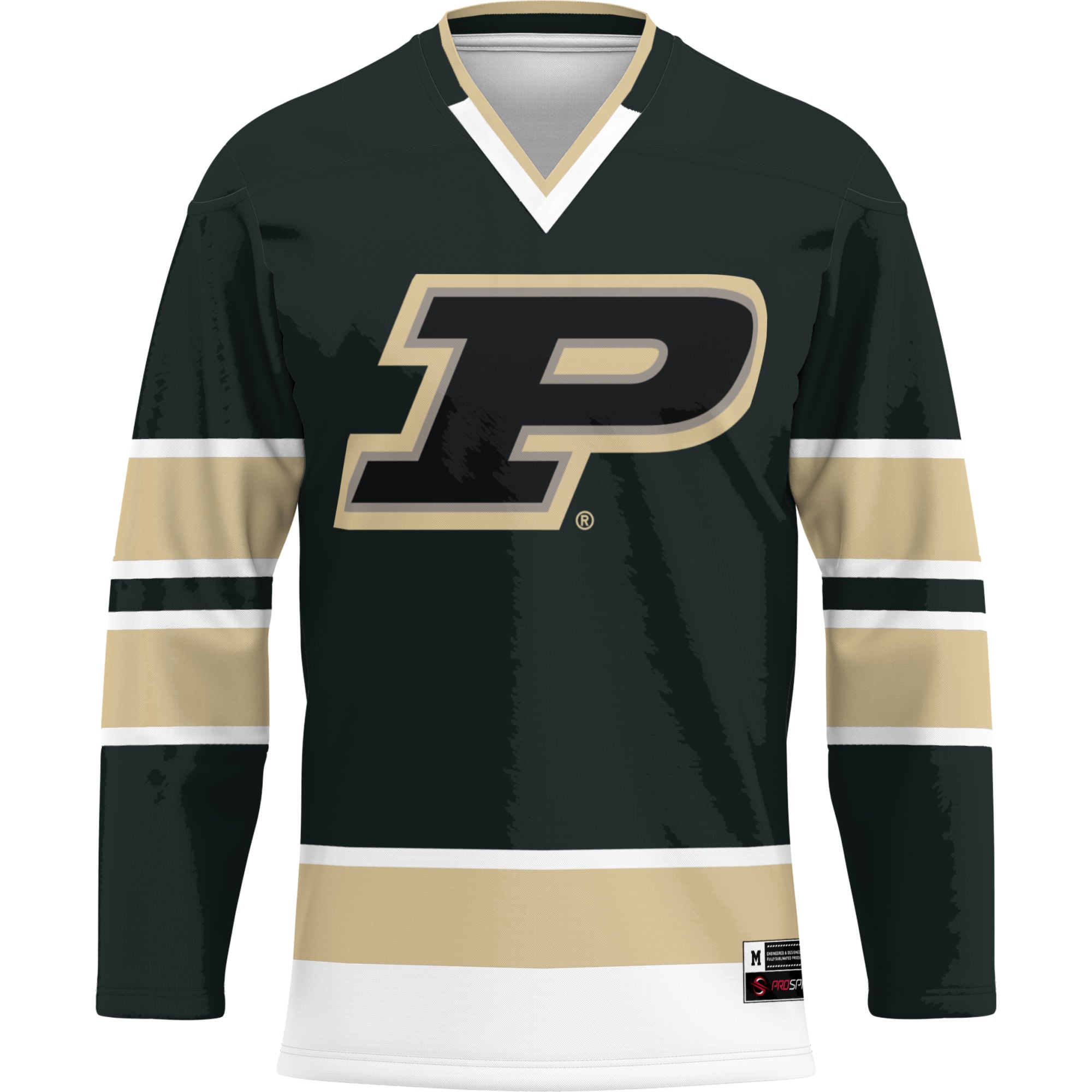 Purdue Boilermakers Hockey Jersey Gold - front view